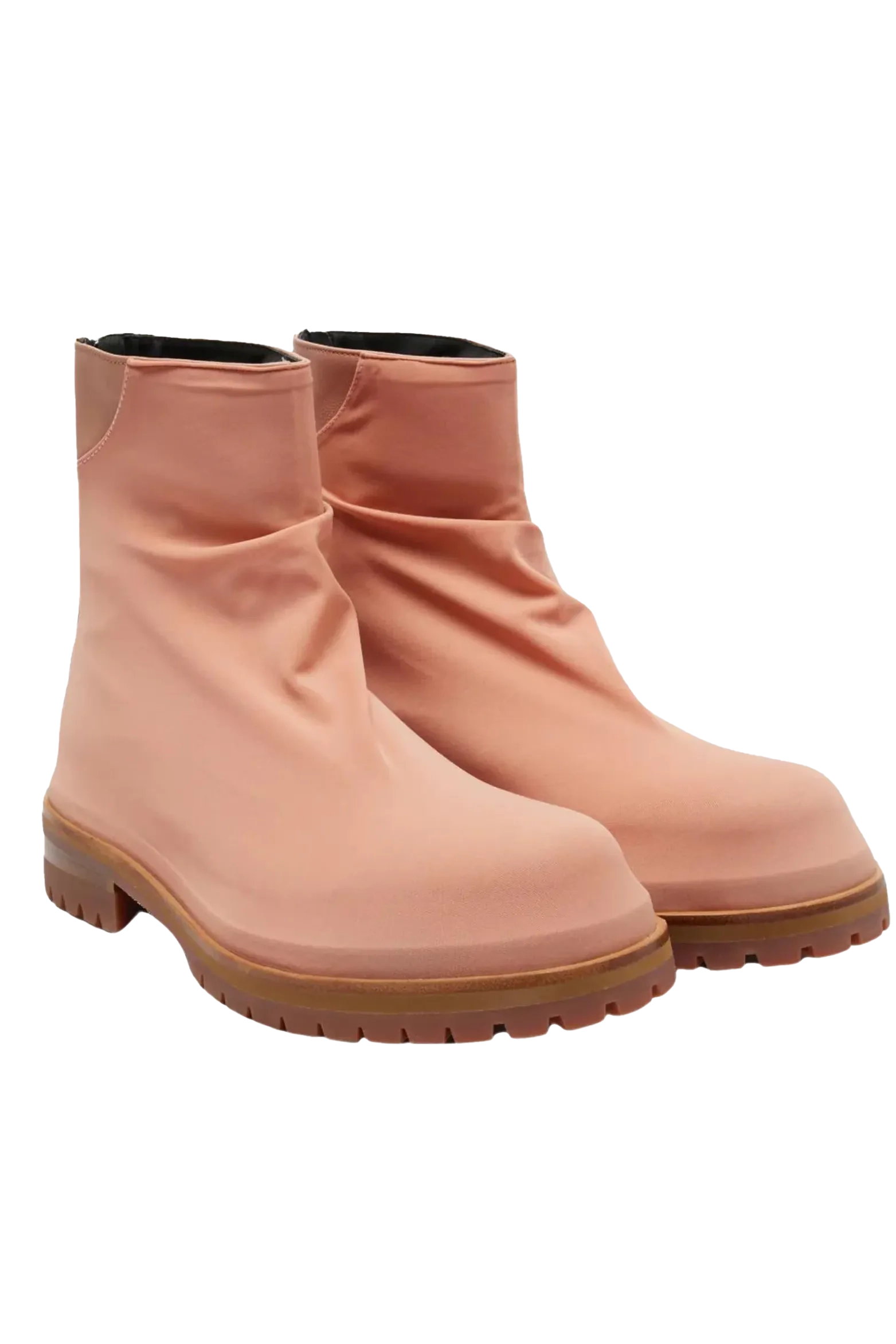 424 Marathon Zipped Boots In Pink