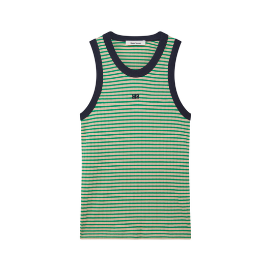 Wales Bonner Sonic Striped Tank Top Green 8066