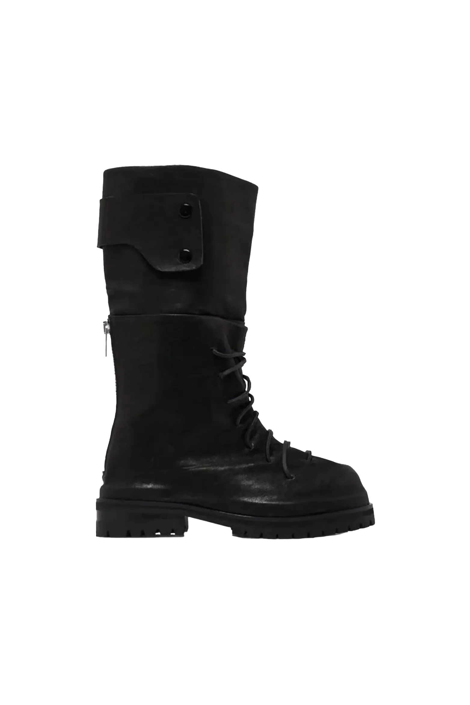 424 Marathon High Lace Up Boots In Black