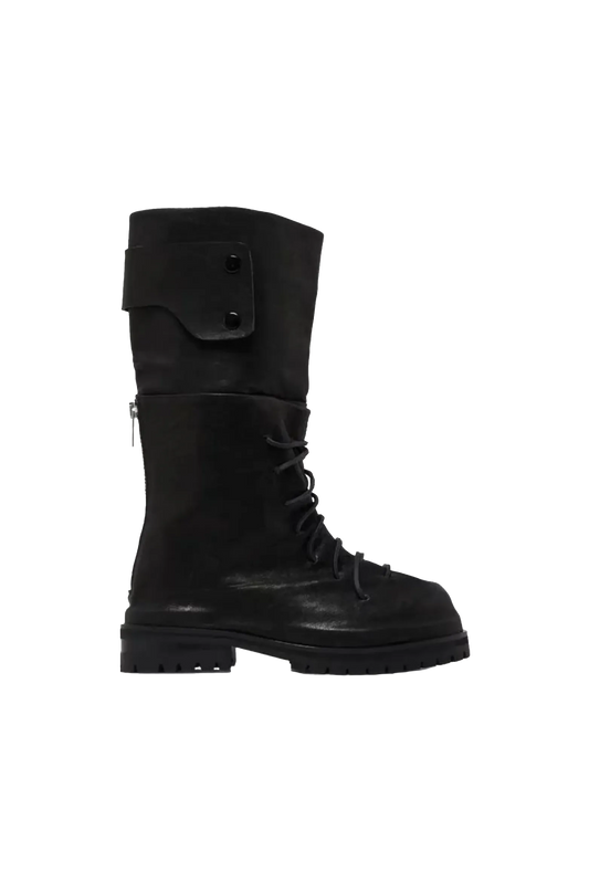 424 Marathon High Lace Up Boots In Black