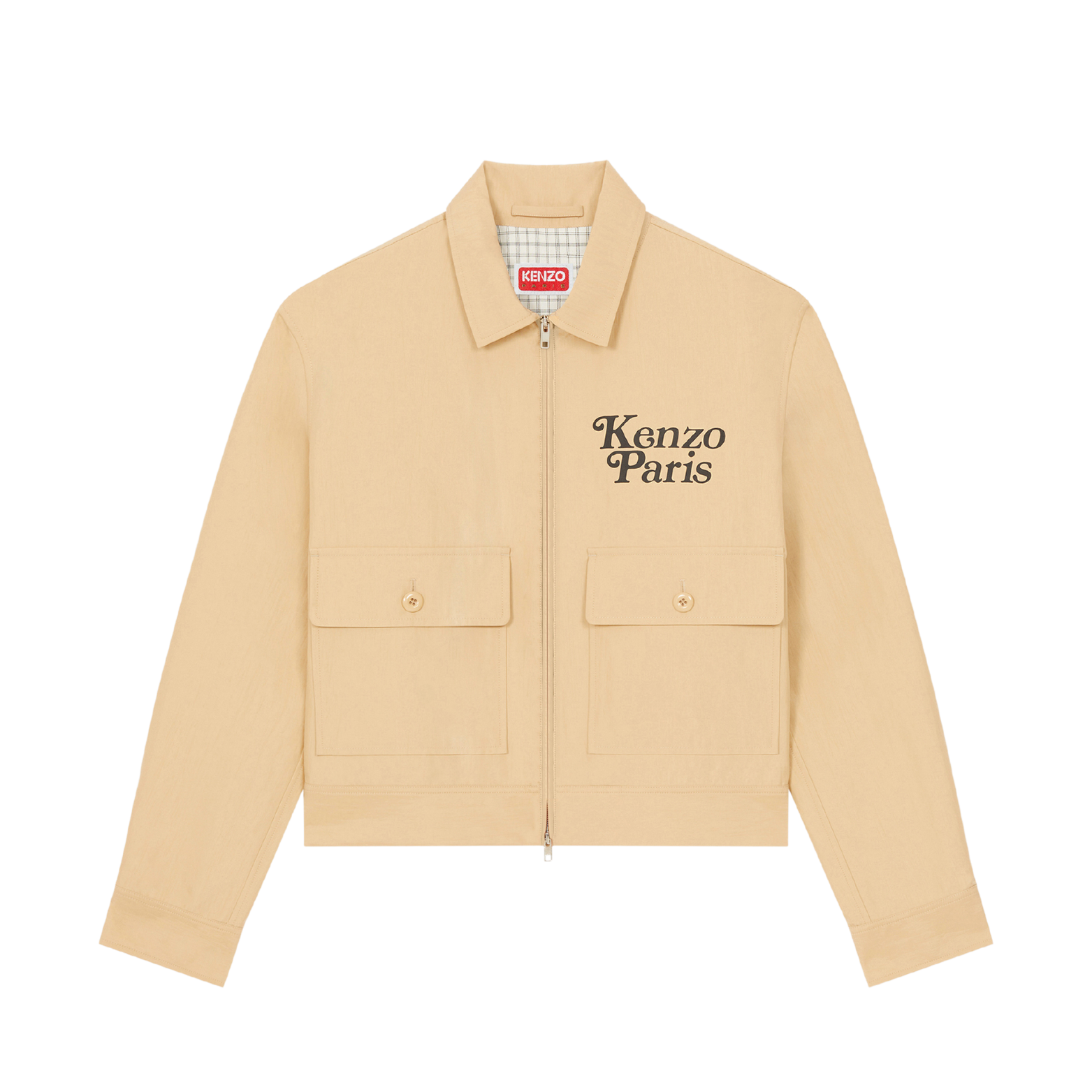 Kenzo By Verdy Short Blouson Zip Jacket Beige 5047