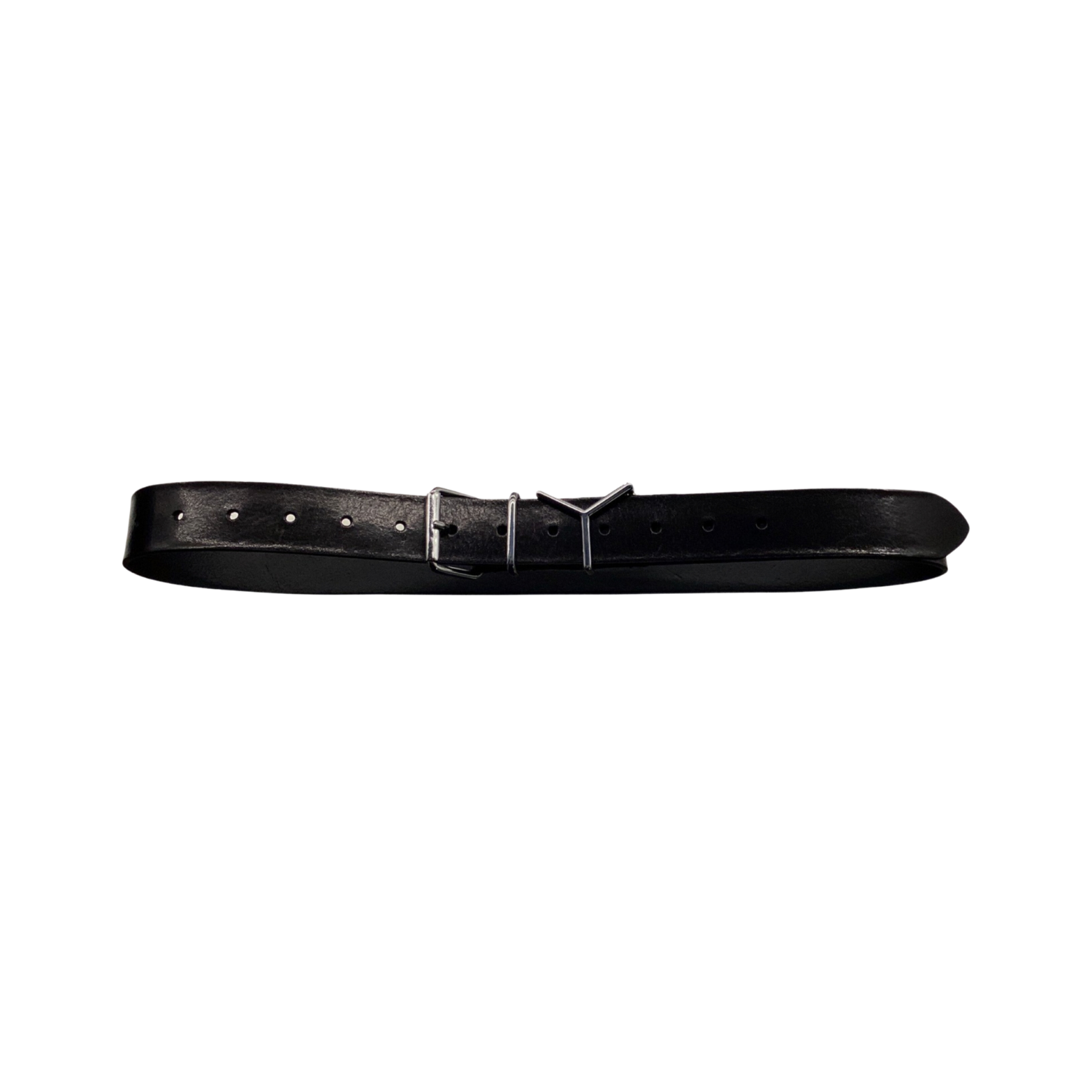 Y/PROJECT LEATHER BELT WITH Y BUCKLE Belts Black