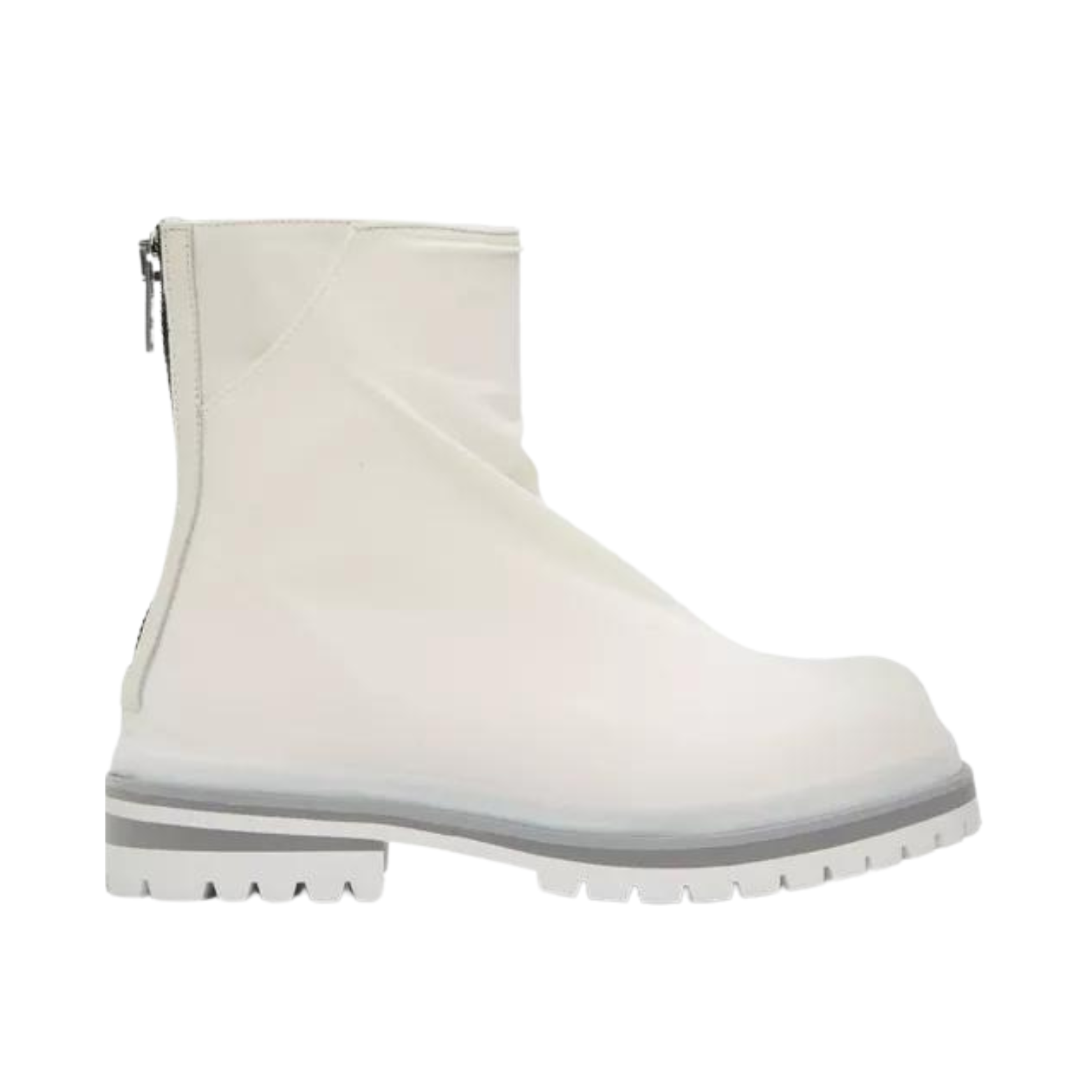 424 MARATHON ZIPPED BOOTS IN WHITE- mens