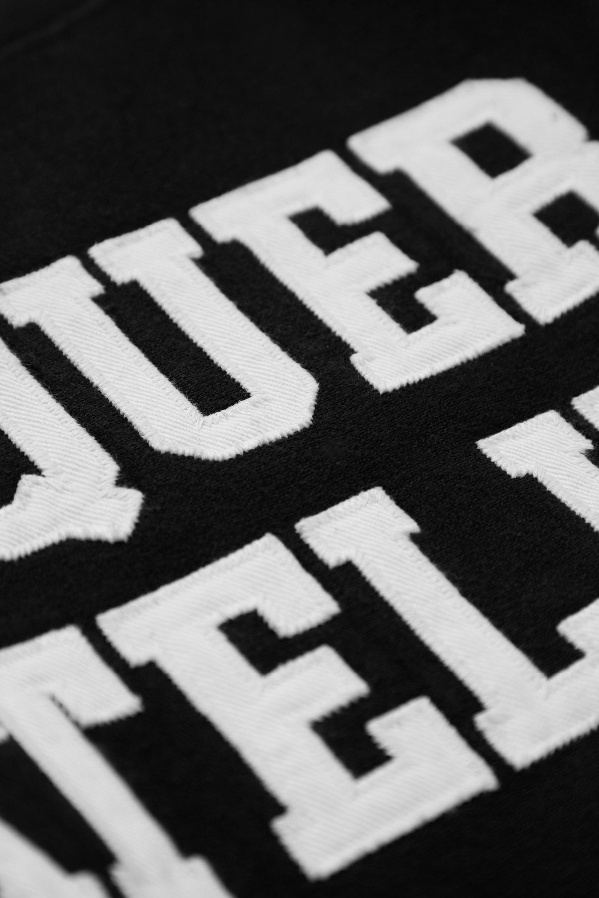 Vaquera Logo Sweatshirt With Shoulder Pads Black – ESSXNYC Vaquera Logo Sweatshirt With Shoulder Pads Black – ESSXNYC