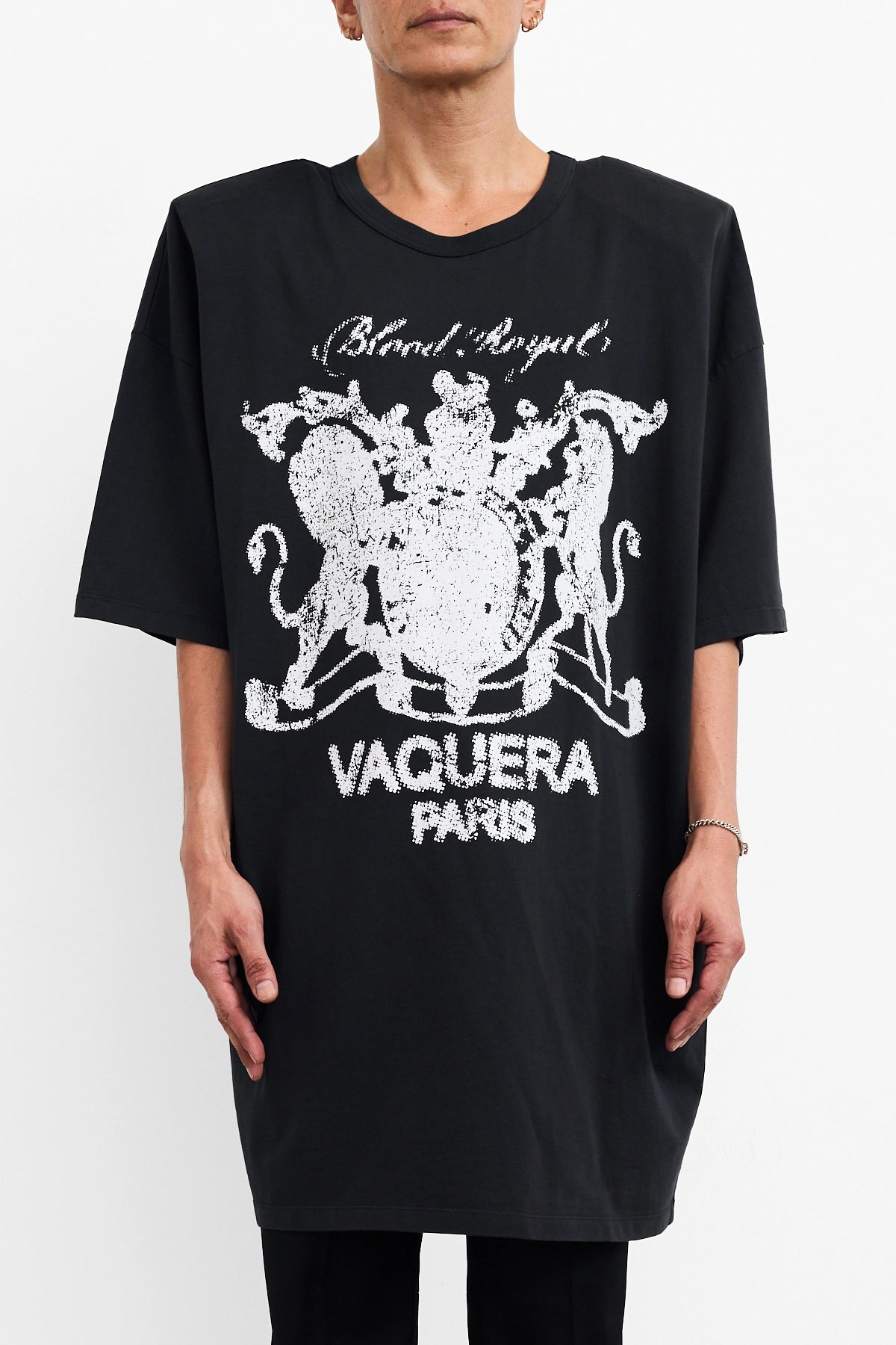 Vaquera Shoulder Pads T-Shirt Black