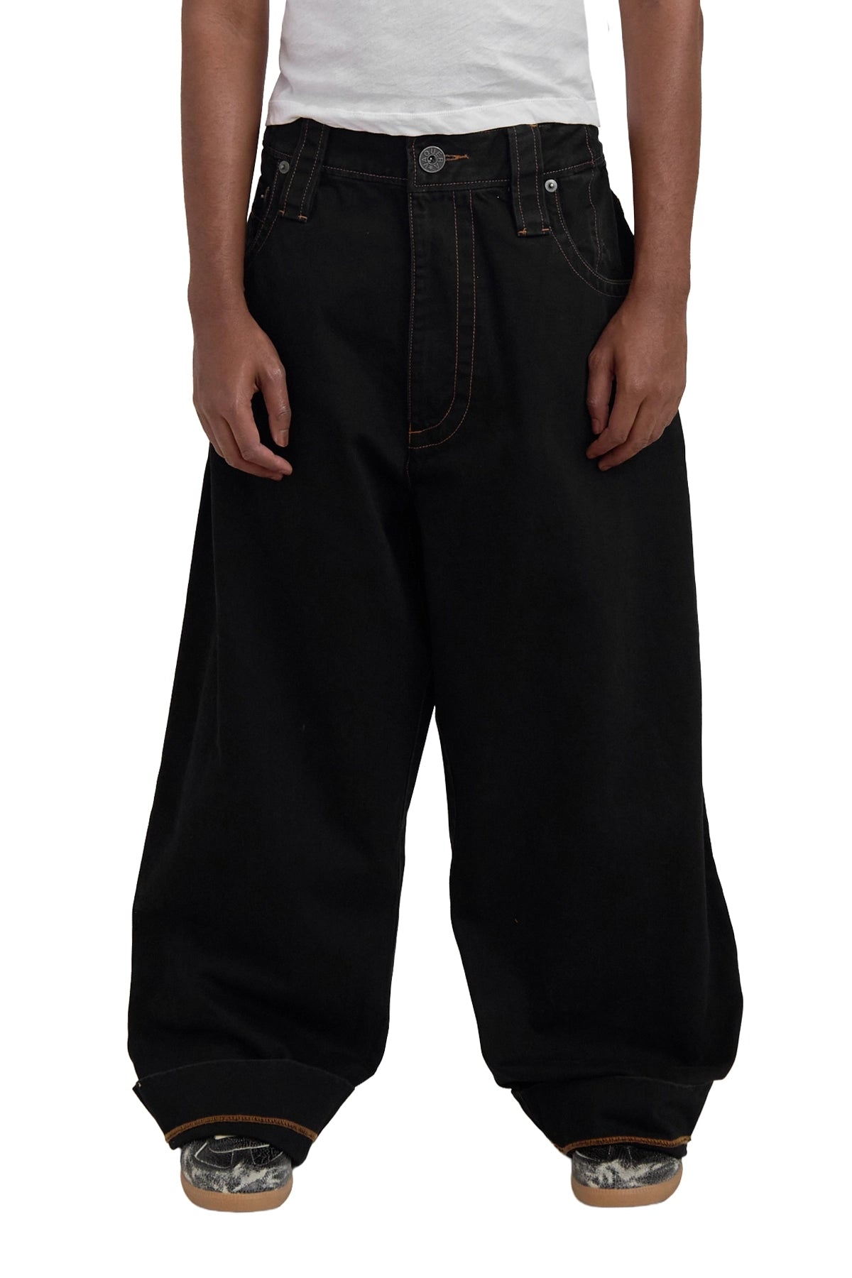 Vaquera Wide Leg Baby Jeans Black