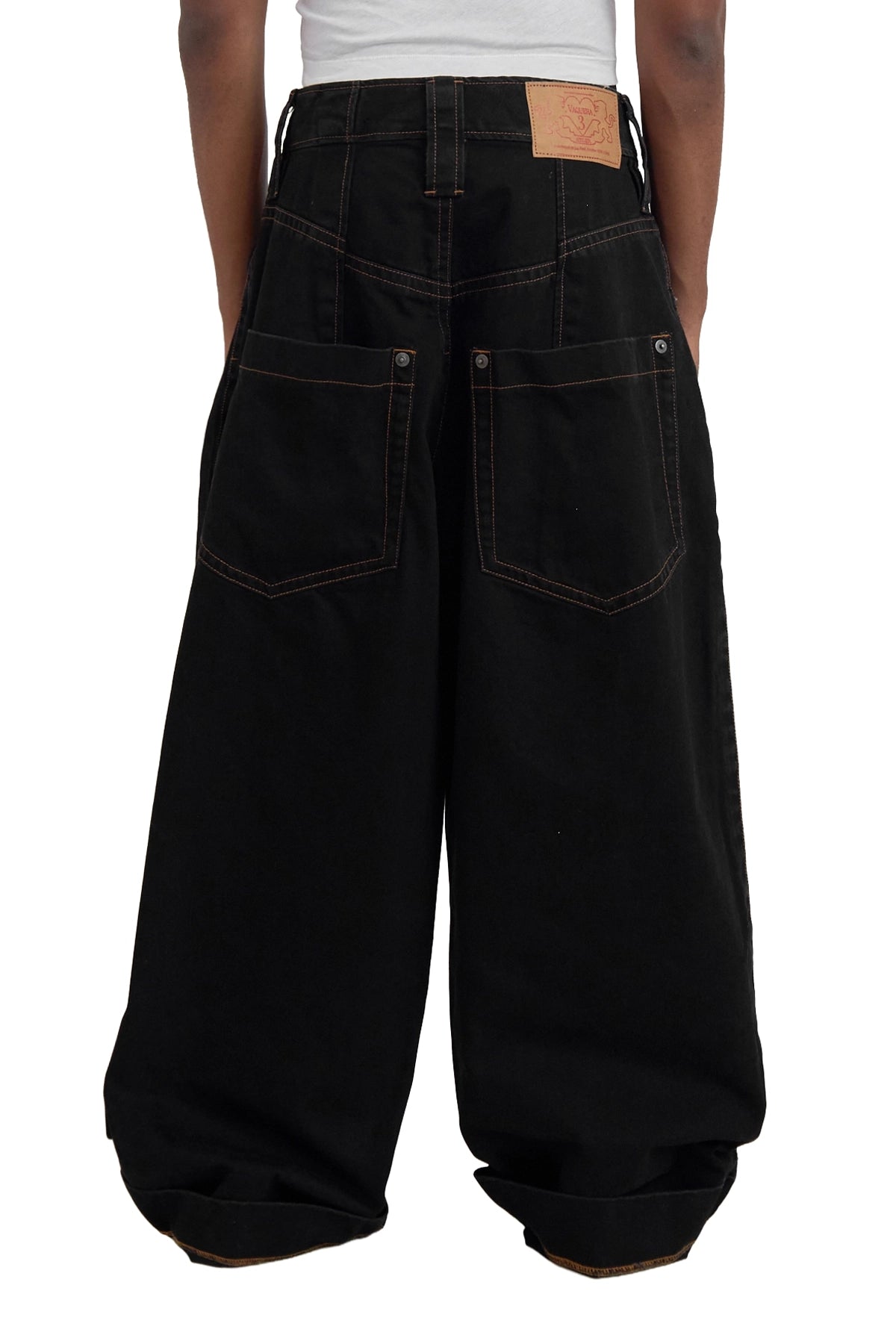 Vaquera Wide Leg Baby Jeans Black