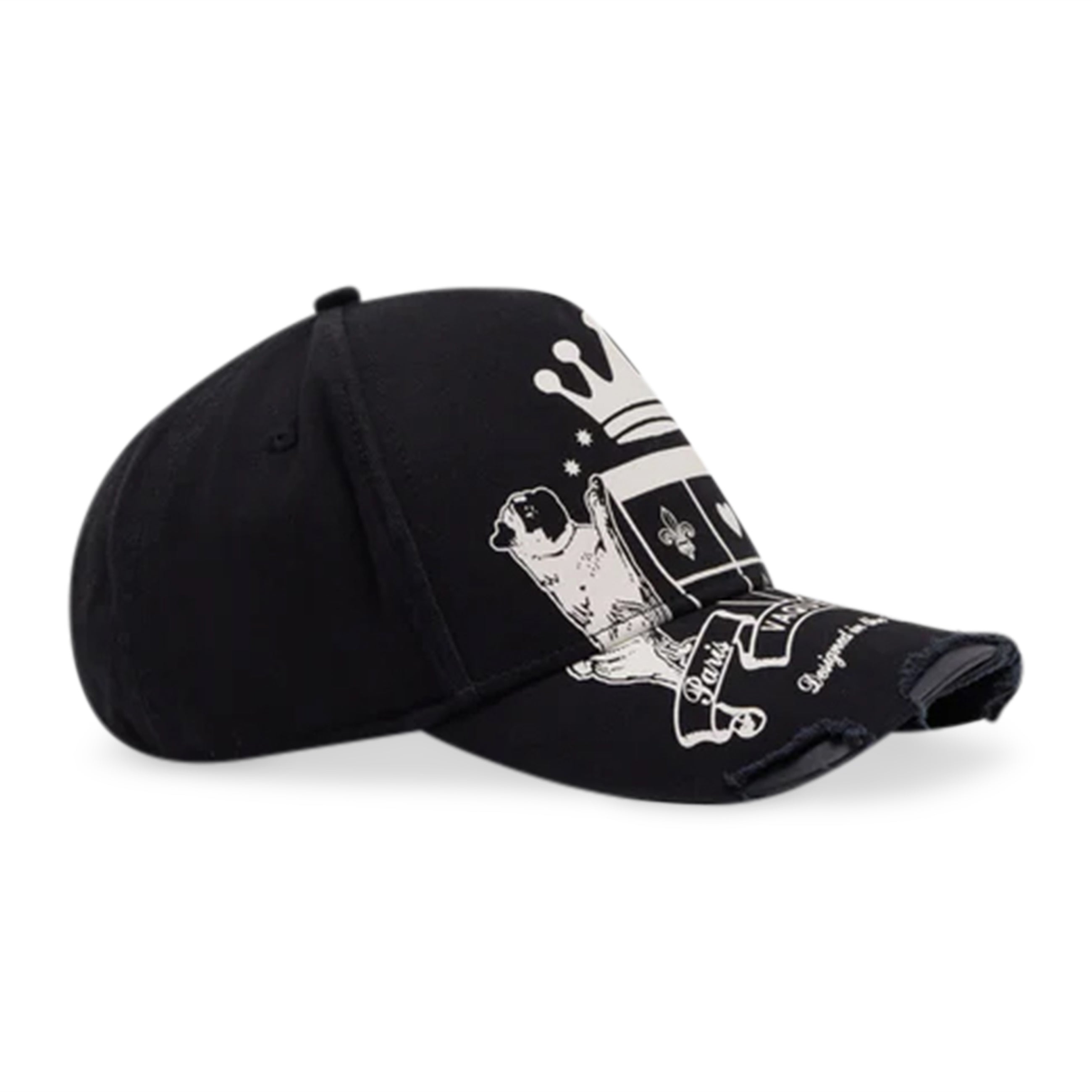 Vaquera Crown Baseball Hat Black