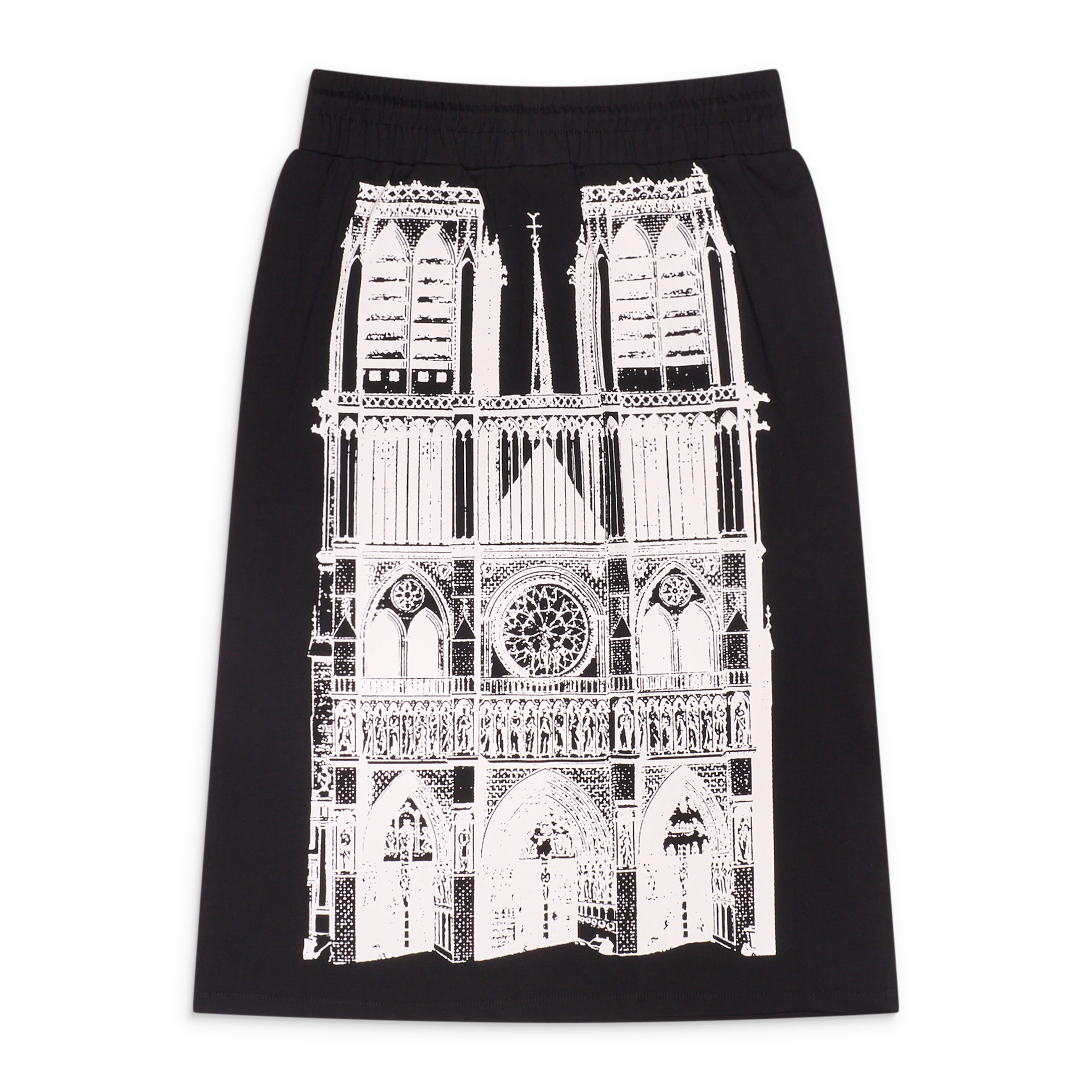 Vaquera Sweatshirt Skirt Black
