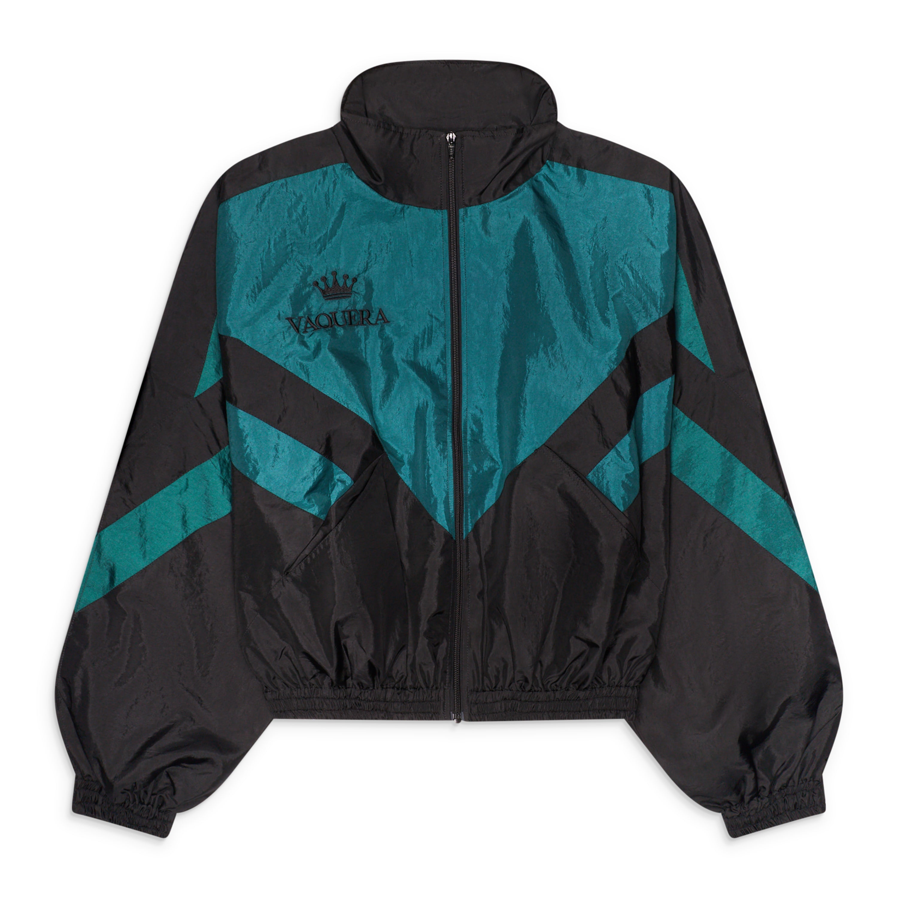 VAQUERAスローガンジャケット Vaquera Windbreaker Green – ESSXNYC