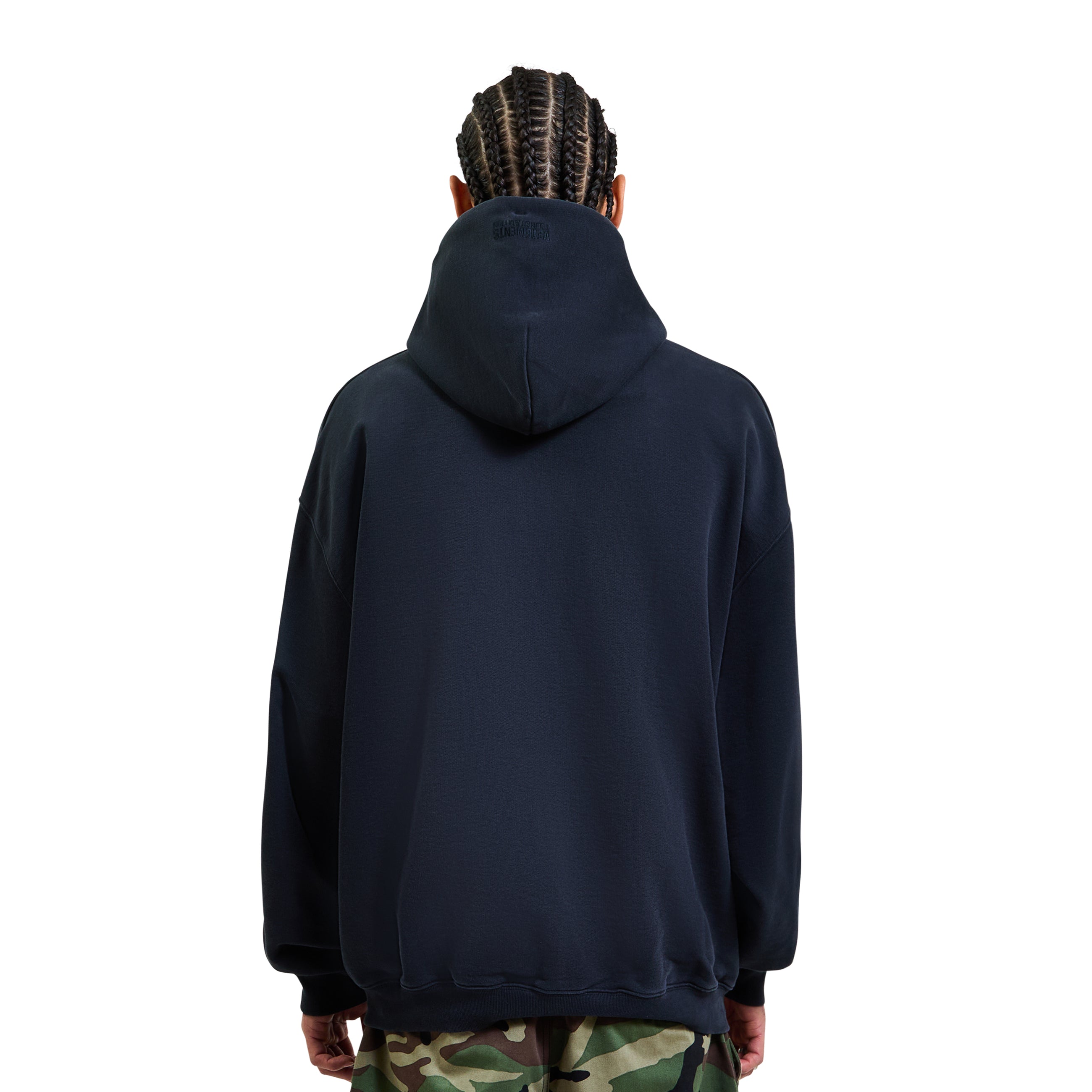 VETEMENTS Paris Tourist Zip-Up Hoodie Black