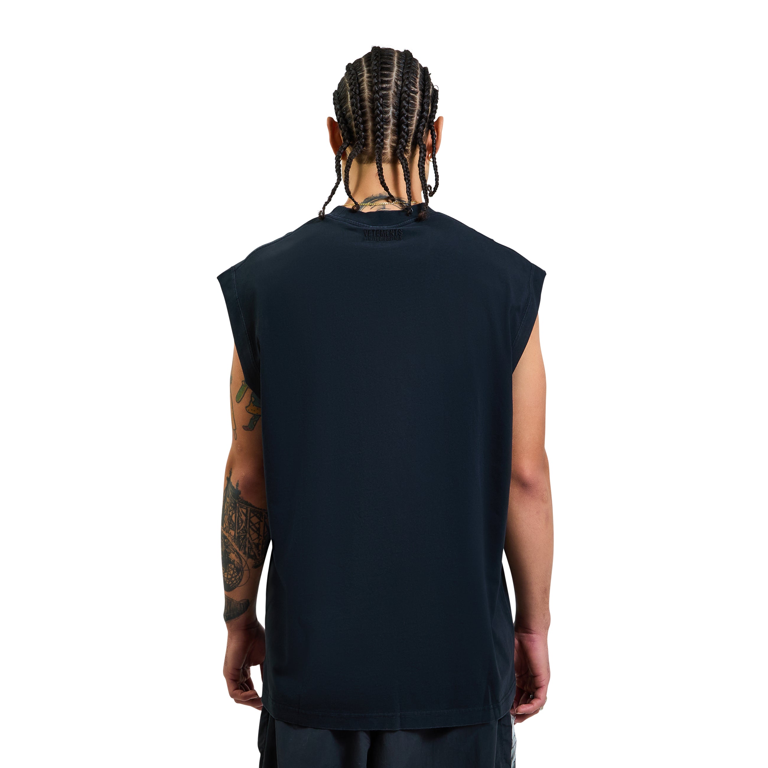 VETEMENTS Sin Sleeveless T-Shirt Black