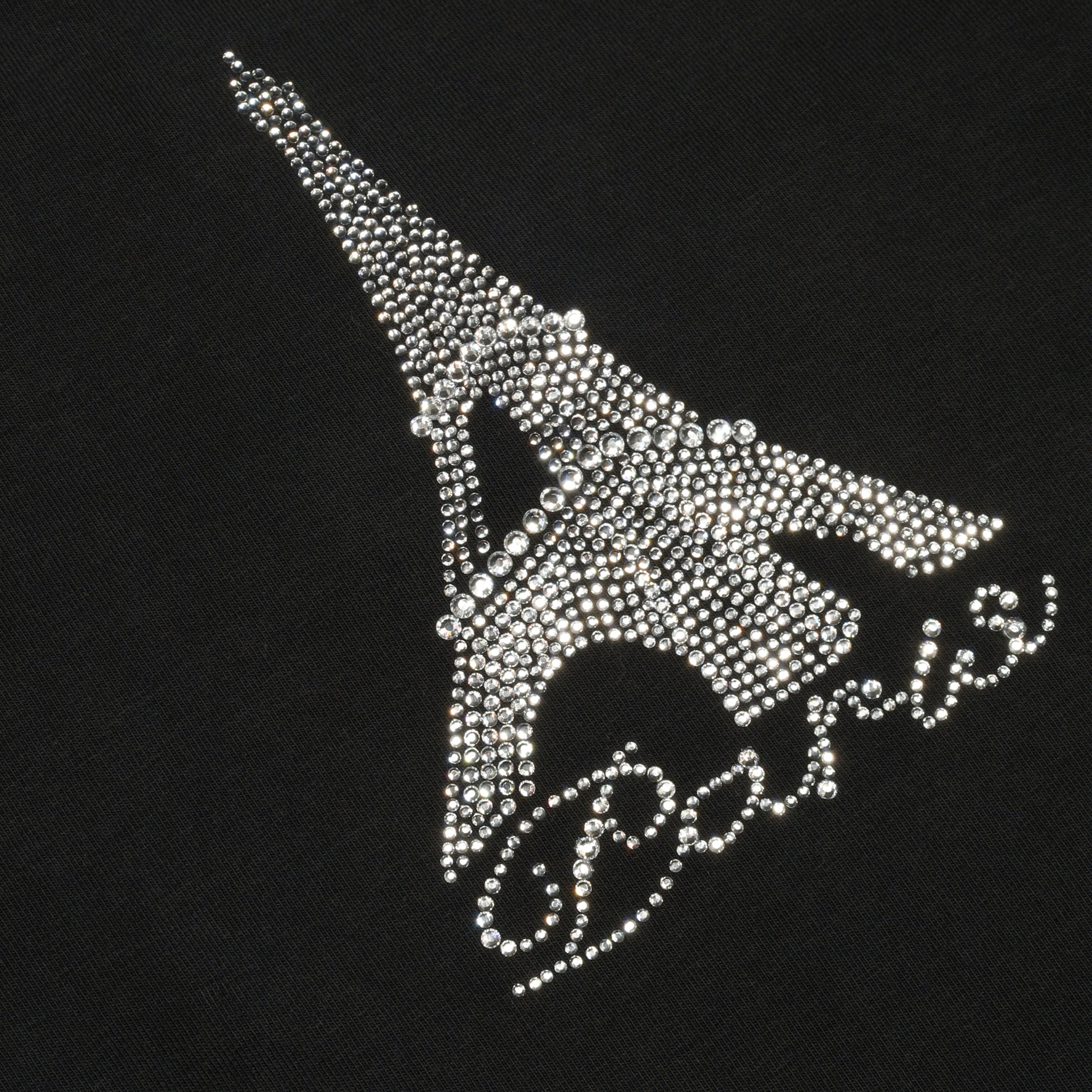 VETEMENTS Crystal Paris Halter Tanktop Black