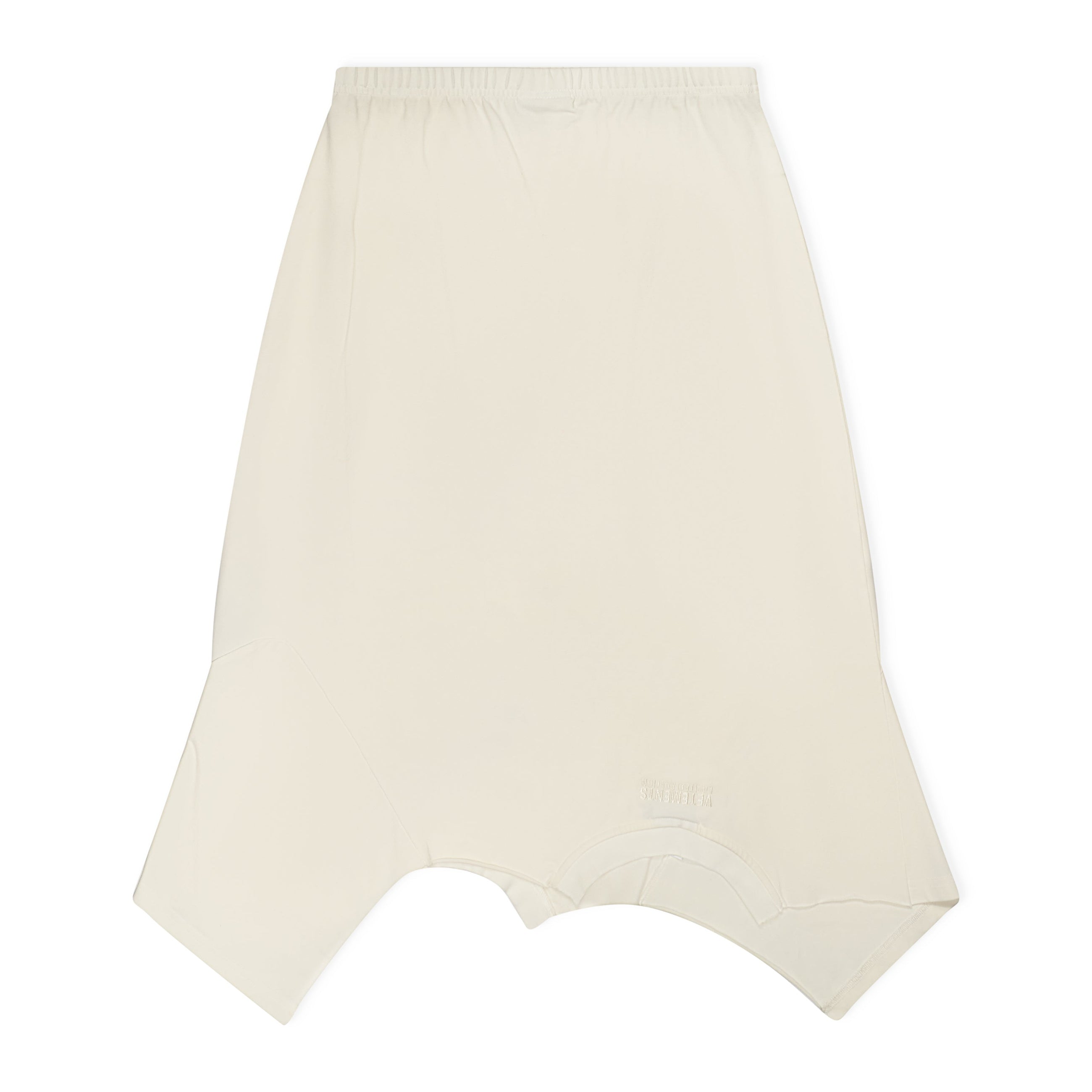 VETEMENTS 'Fuck You Very Much' Upside-Down Midi Skirt White