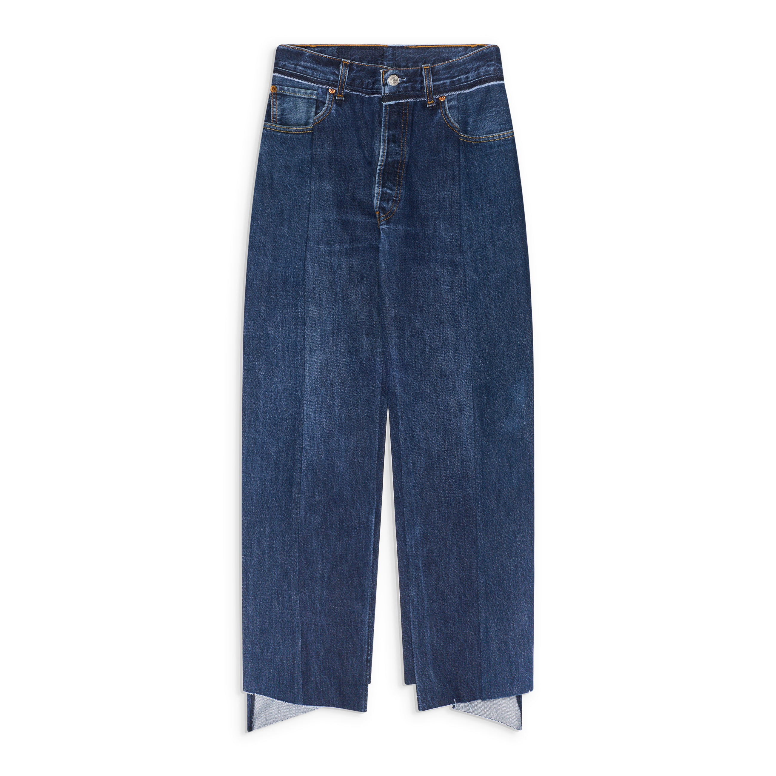 VETEMENTS Iconic Cut-Up Jeans Blue