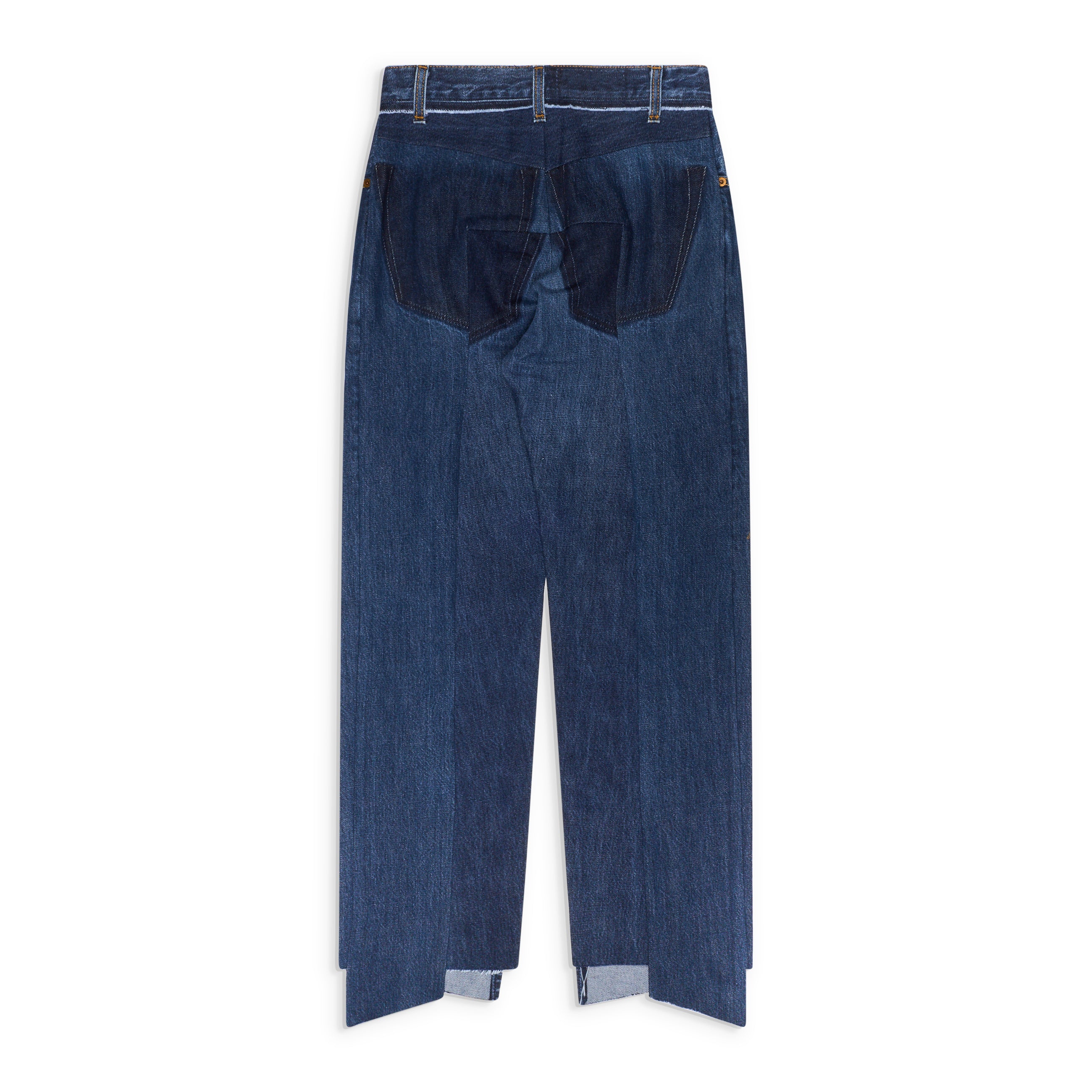 VETEMENTS Iconic Cut-Up Jeans Blue