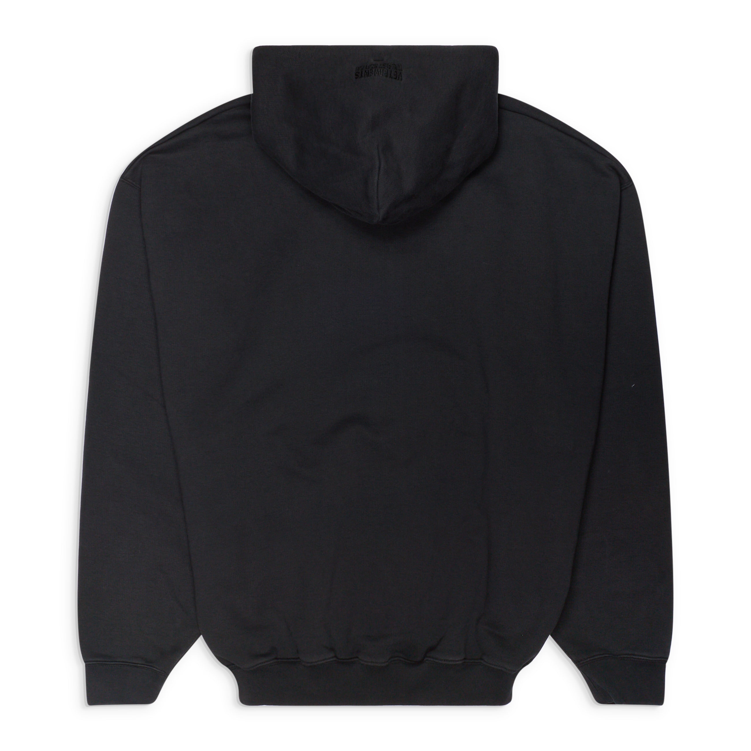 VETEMENTS Paris Tourist Zip-Up Hoodie Black