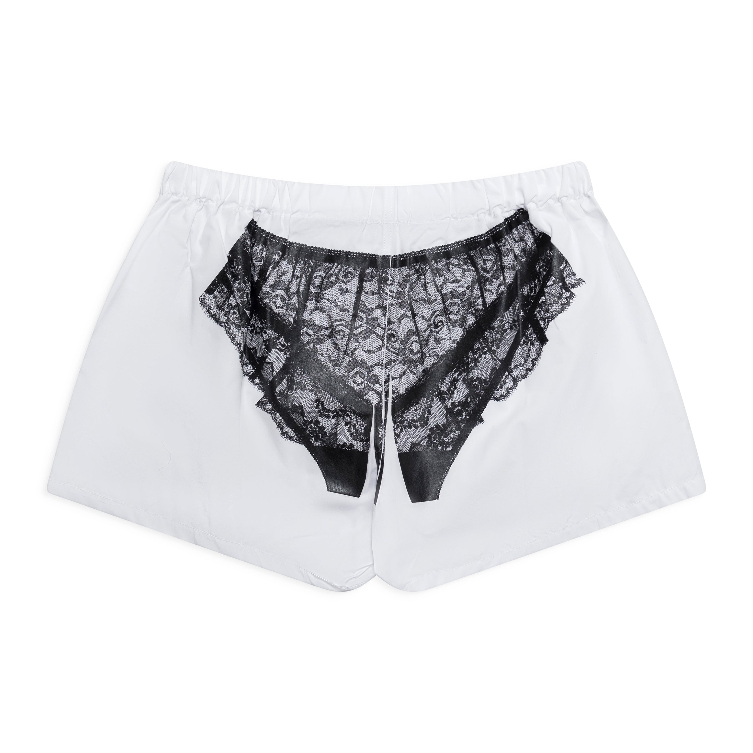 Vaquera Trompe LOeil Boxer Shorts White - back