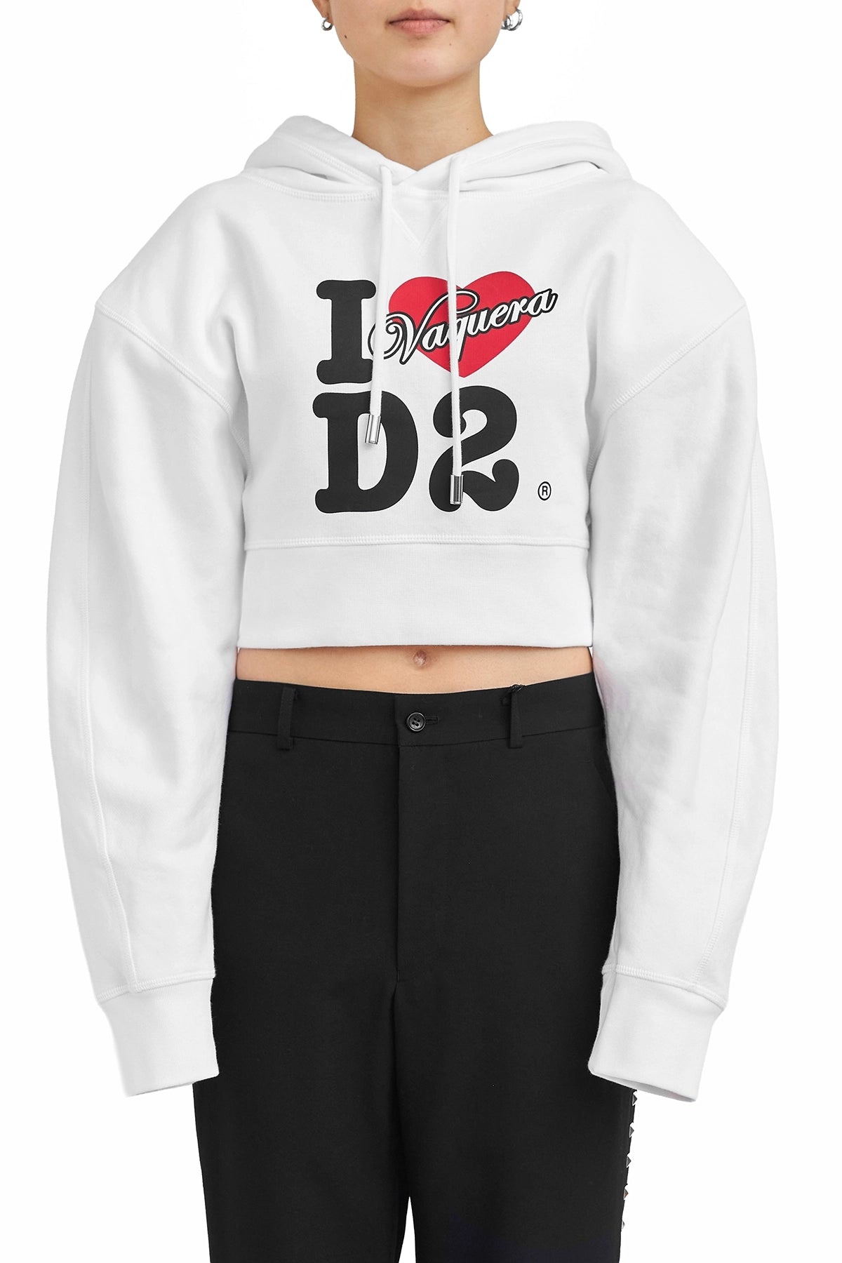 Dsquared2 Vaquera Gimy Dean Hoodie White