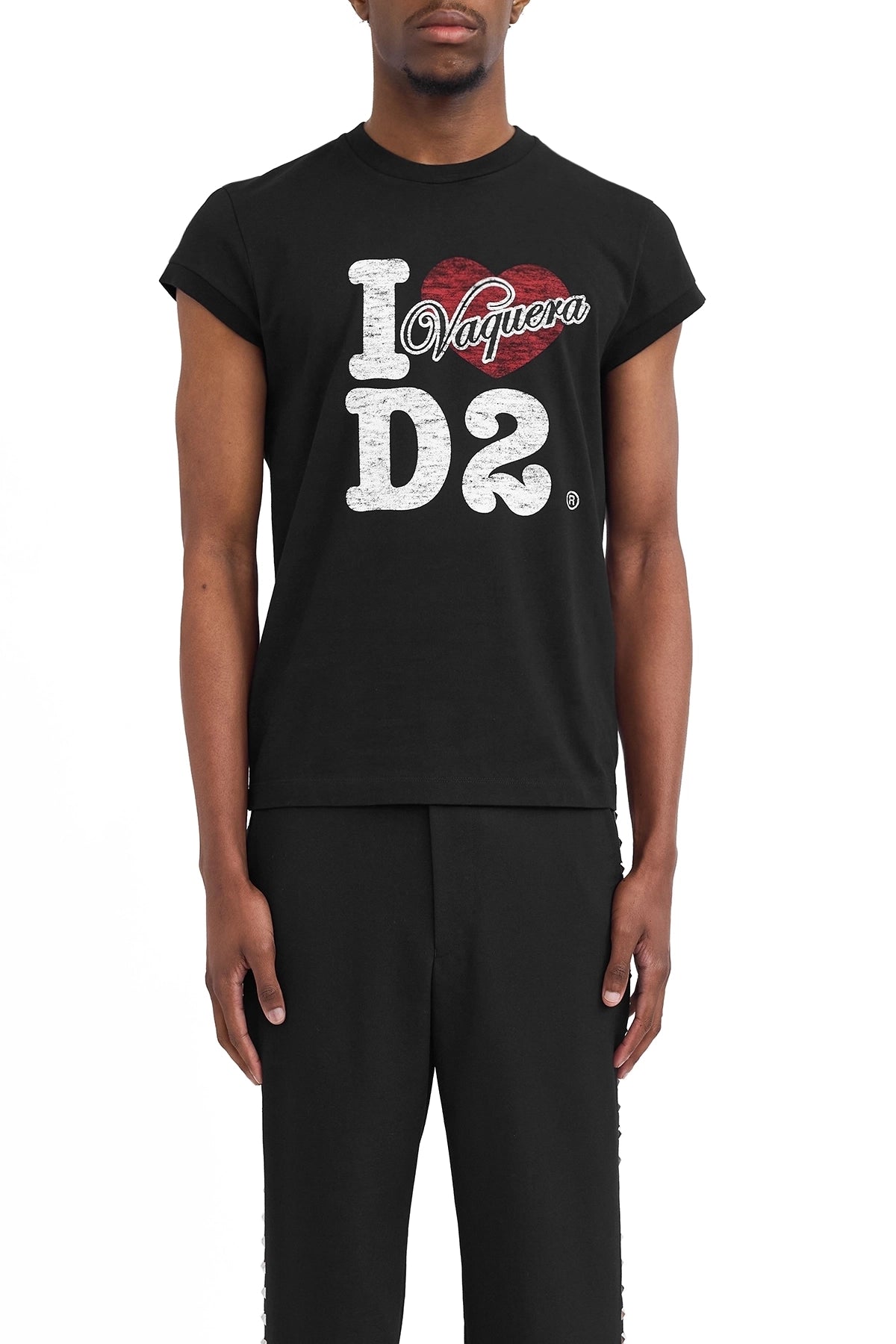 Dsquared2 Vaquera Loves D2 Tee Black 2