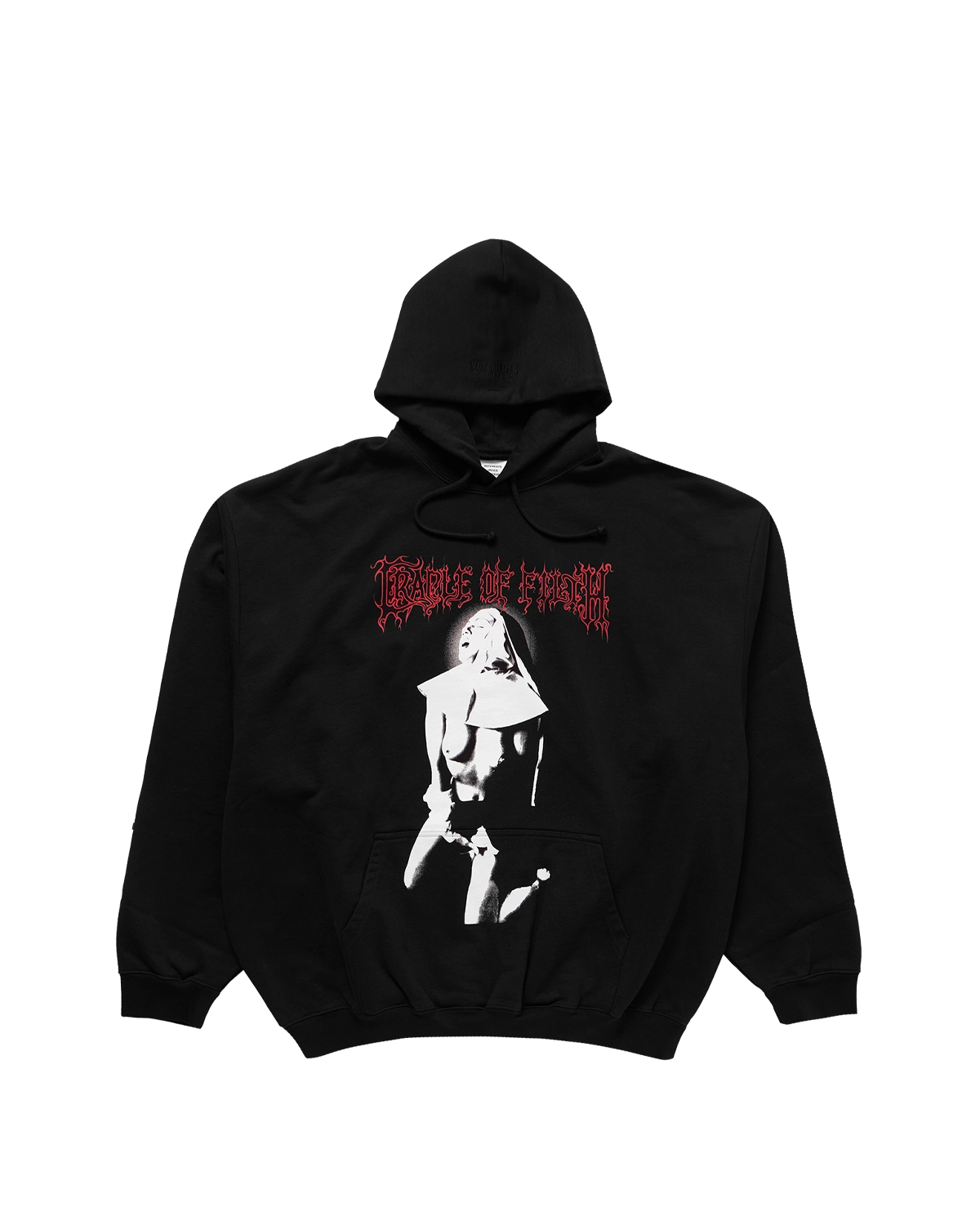 Vetements Cof Iconic Nun Oversized Hoodie Black