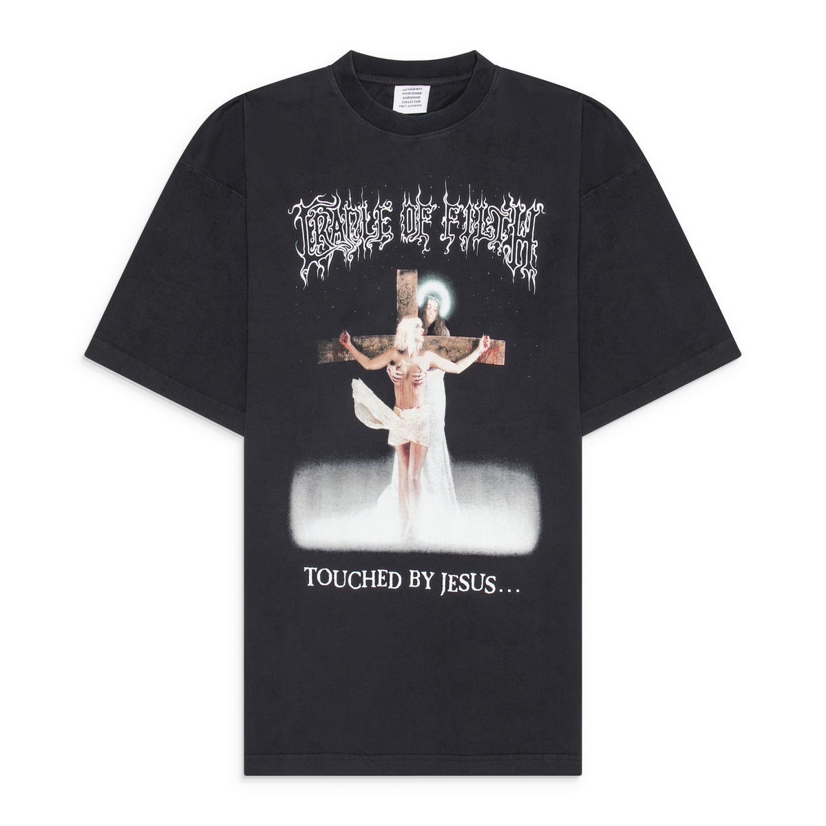 Vetements Cof Jesus Oversized T-Shirt Black
