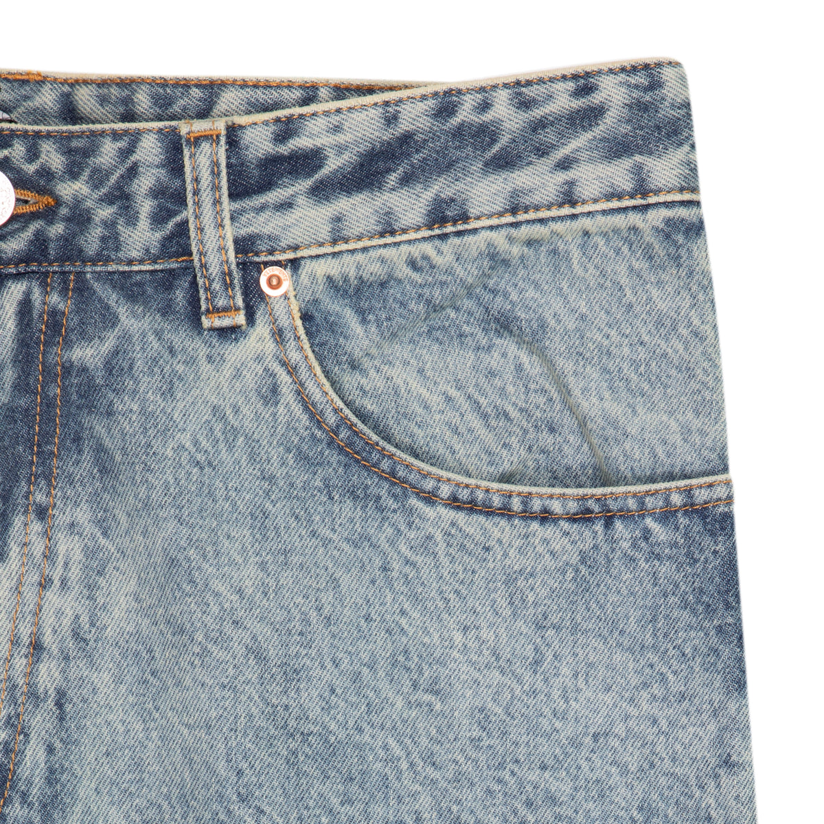 Vetements Graffiti Tribal Baggy Jeans Blue