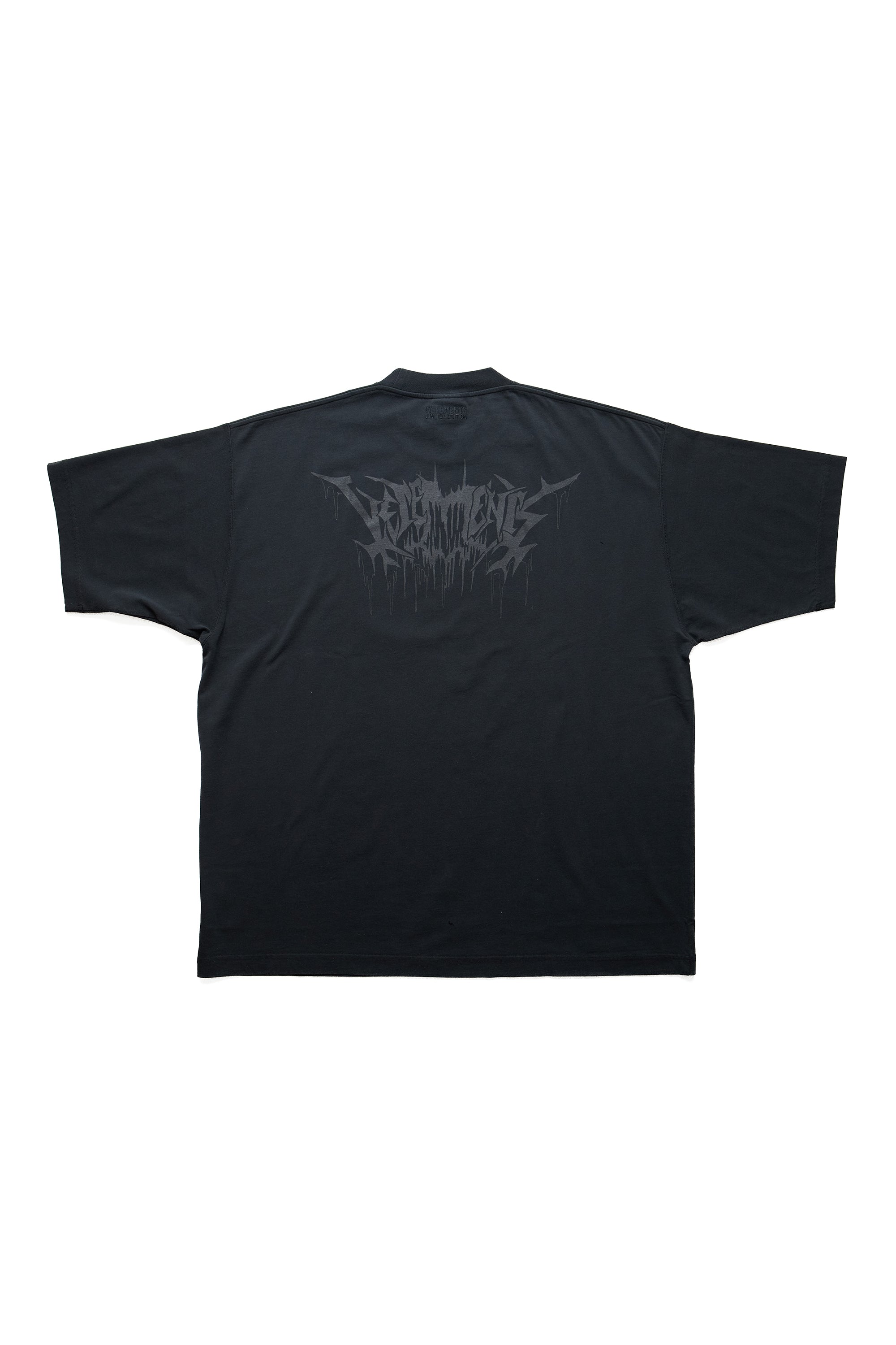 Vetements Black Skull Metal T-Shirt 12547