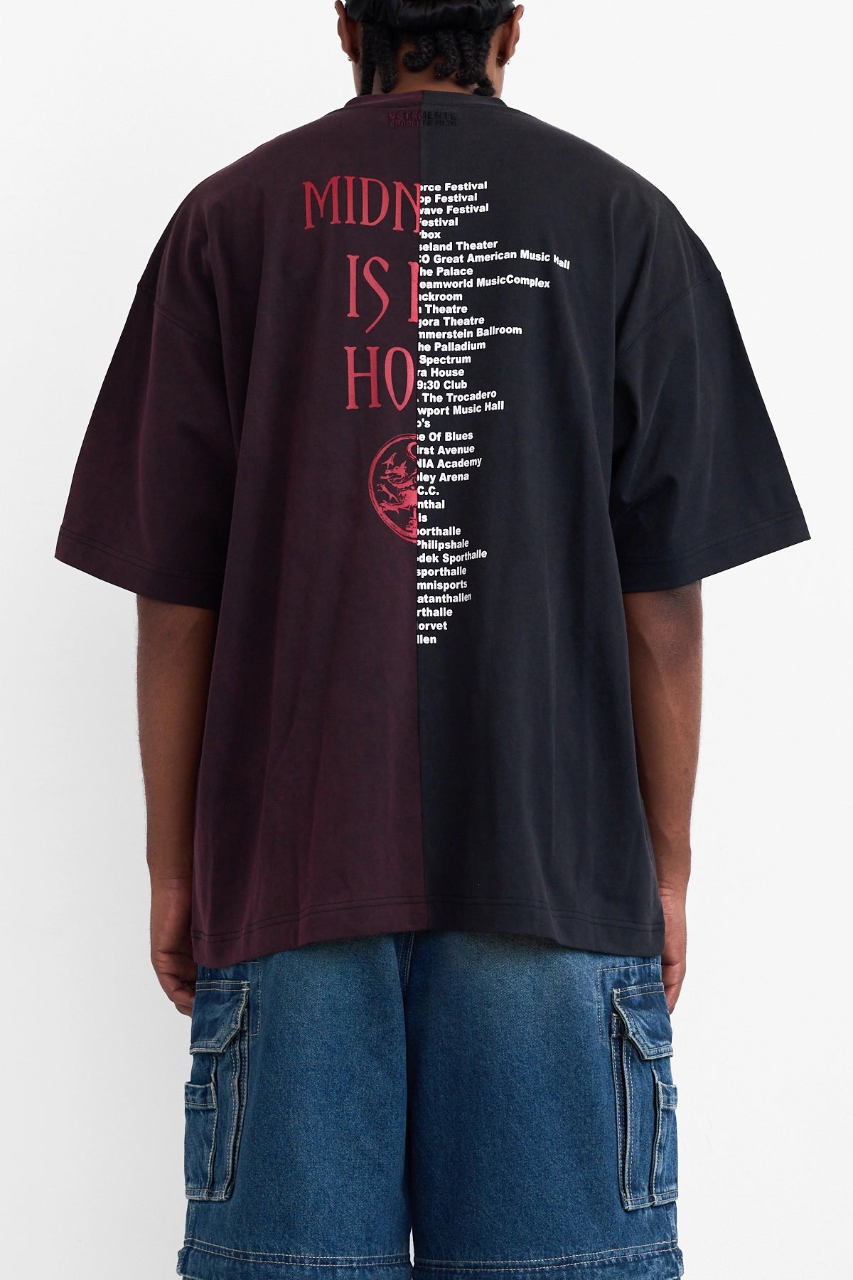 Vetements Cof Cut-Up Oversized T-Shirt Black/Red 2