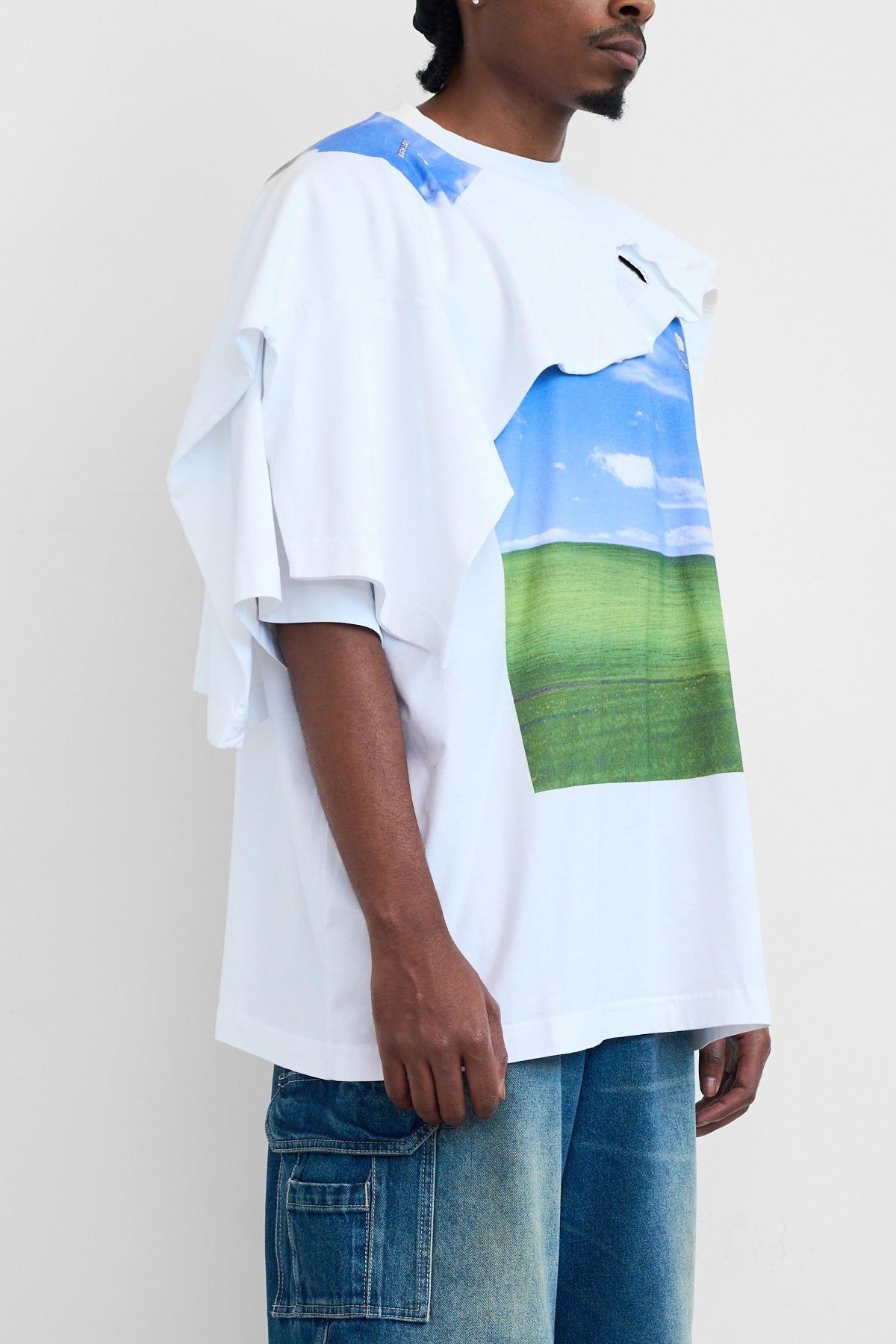 Vetements Desktop Double Layered T-Shirt White 6