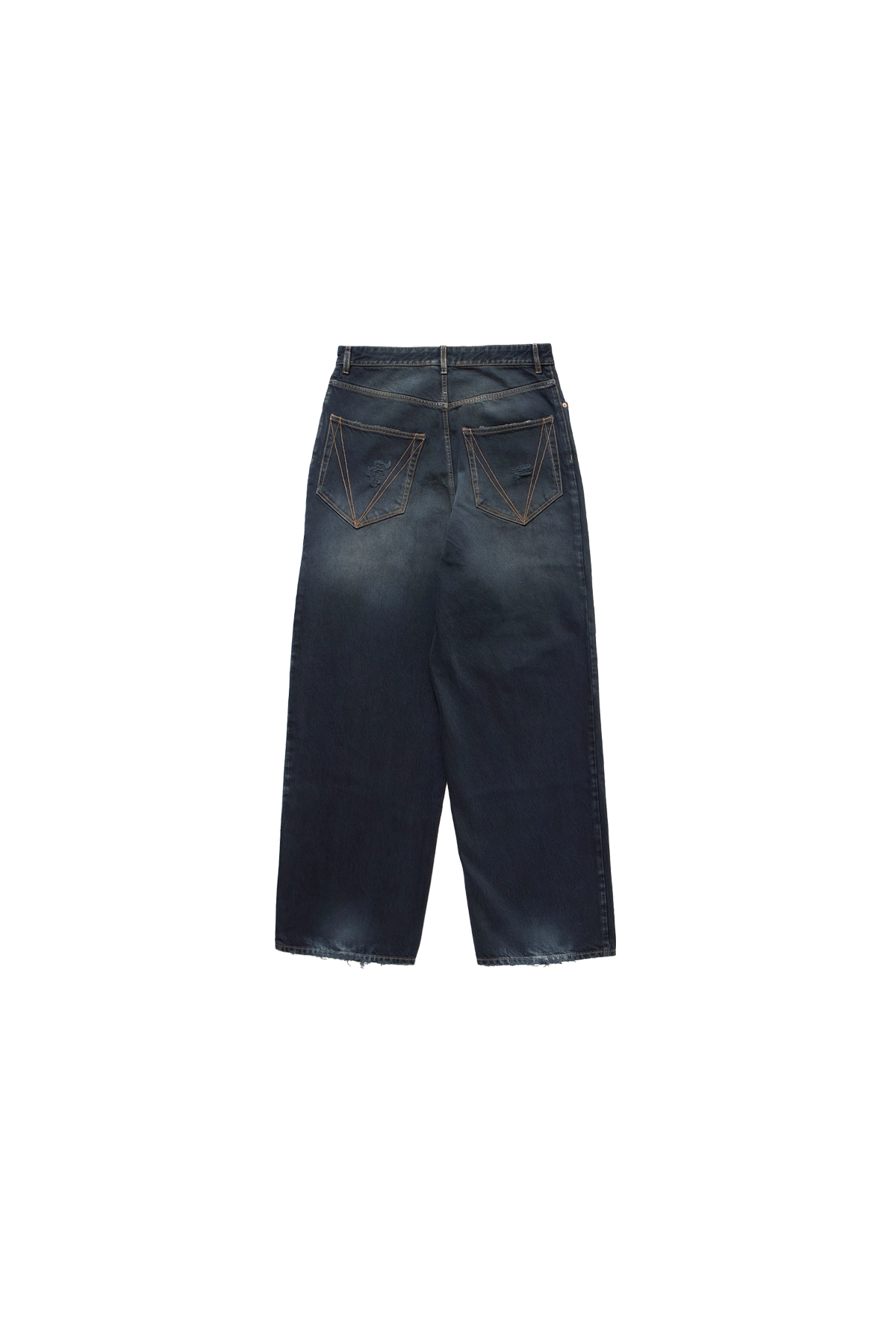 Vetements Distressed Baggy Jeans Blackout – ESSXNYC