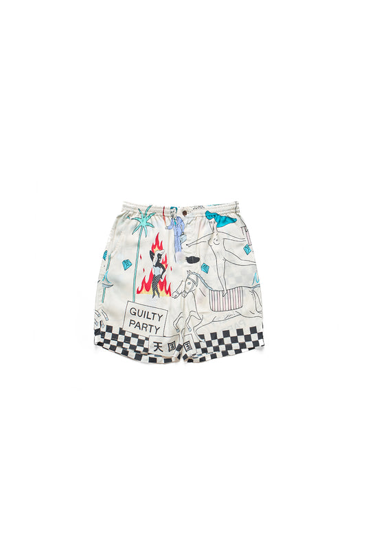 WACKO MARIA HAWAIIAN SHORTS ( TYPE-5 ) WHITE