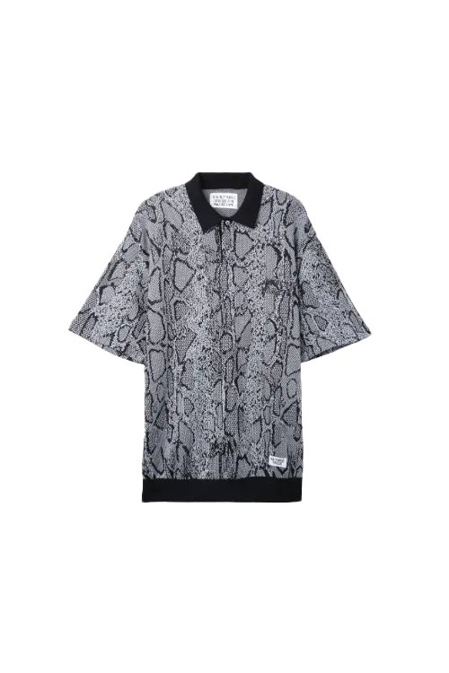 Wacko Maria Python Knit Polo Shirt – ESSXNYC