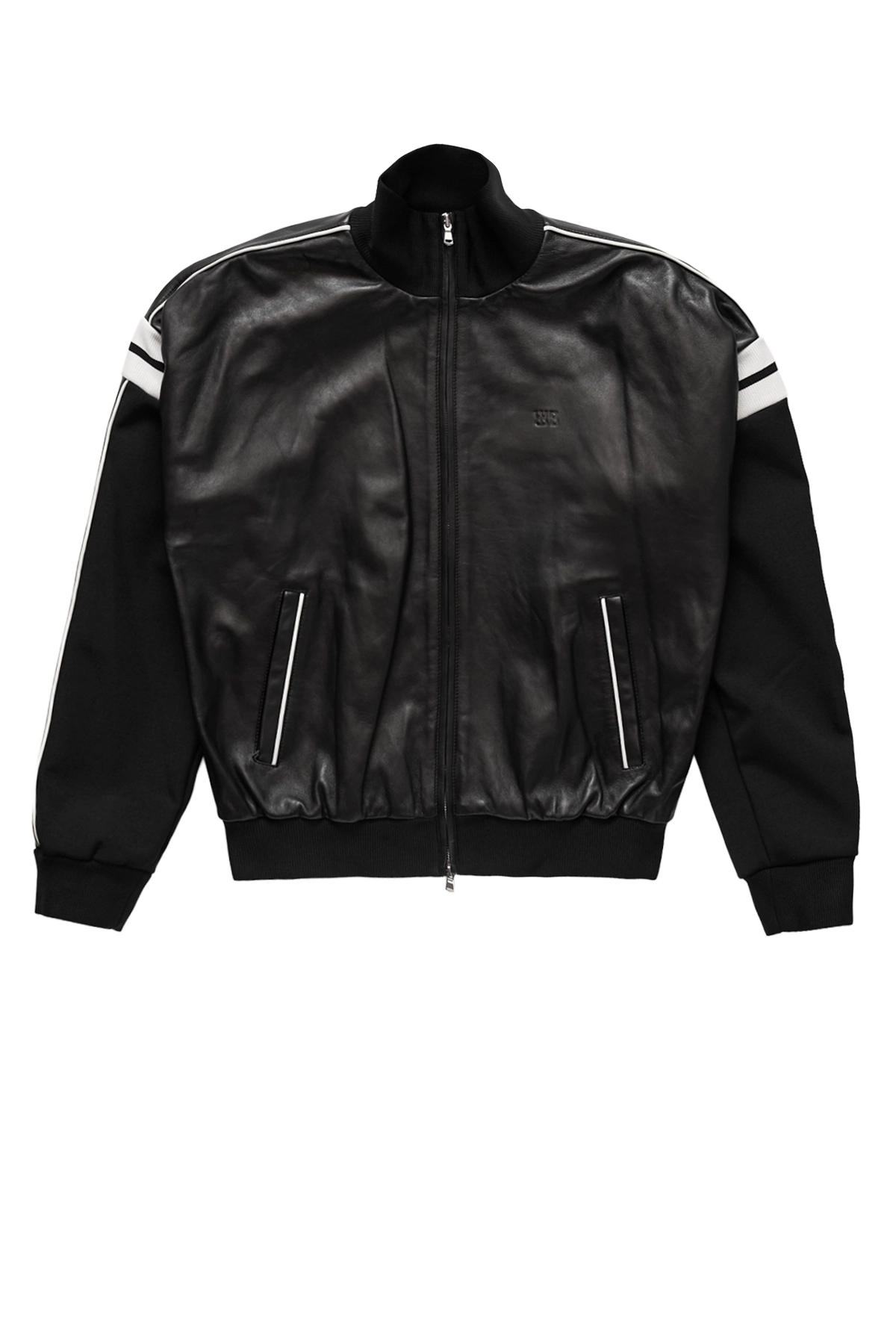 Wales Bonner Nomad Leather Jacket Black