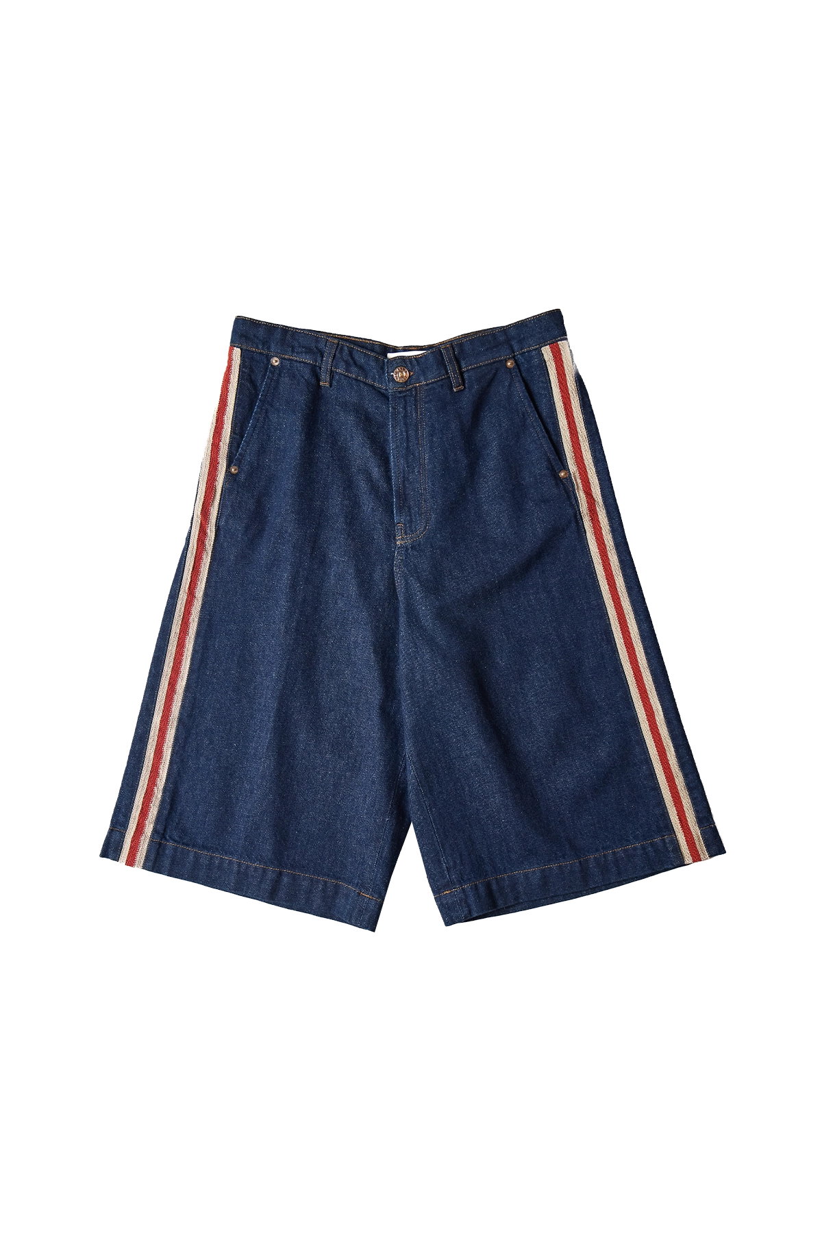 Wales Bonner Shadow Denim Shorts Blue