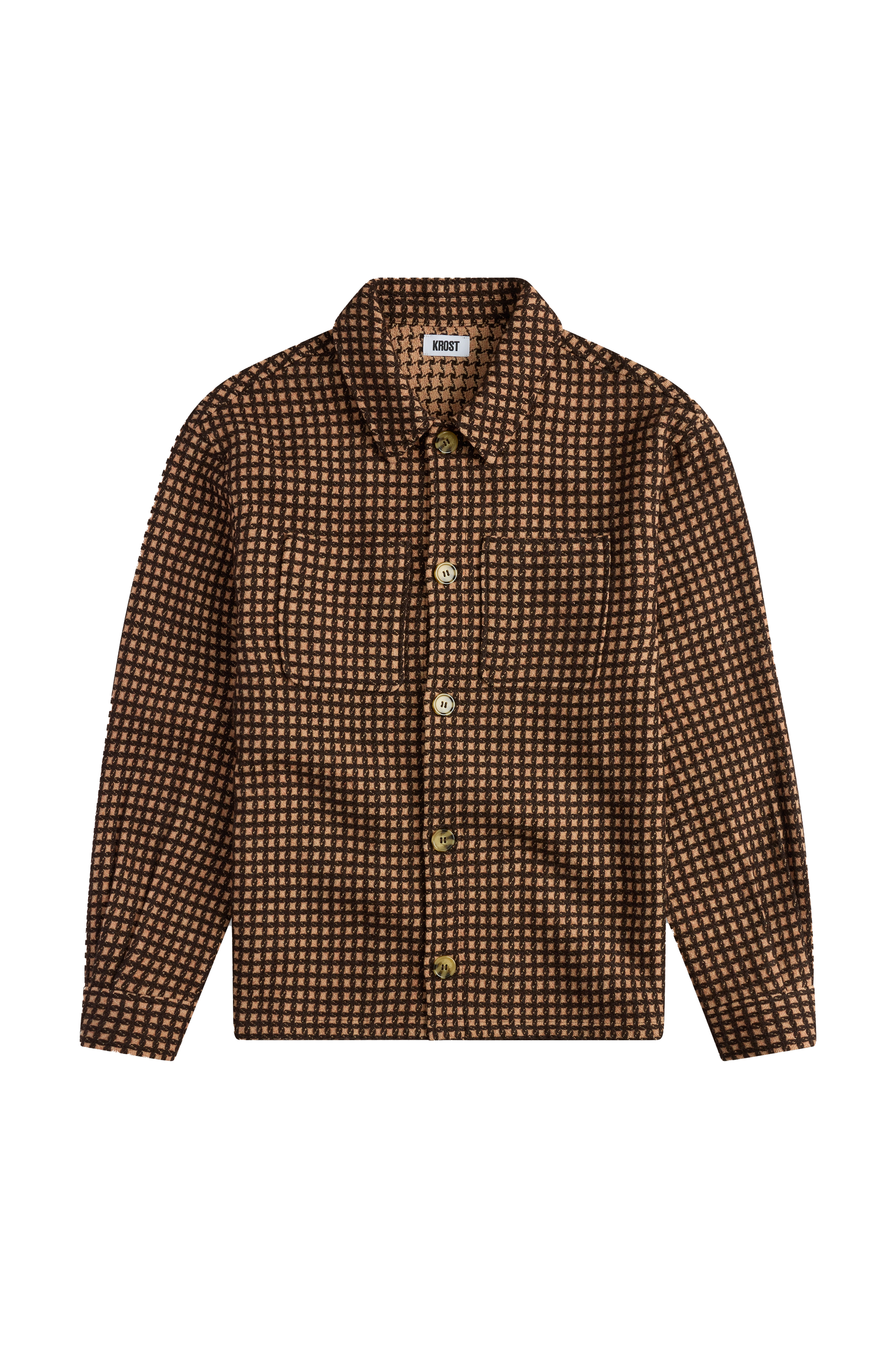 Krost Wool Check Overshirt Golden – ESSXNYC