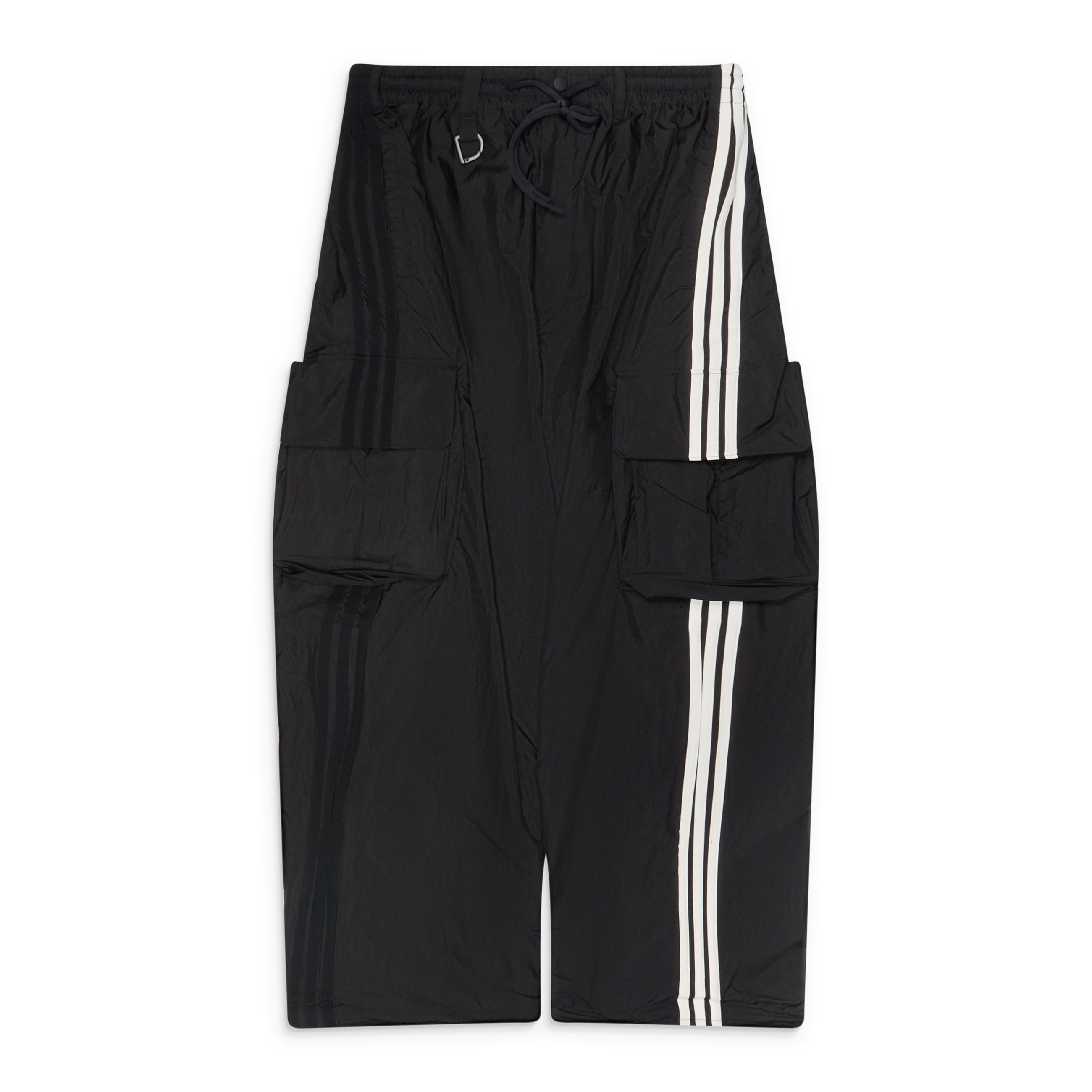 Y-3 Nylon 3 Stripes Cargo Pants Black
