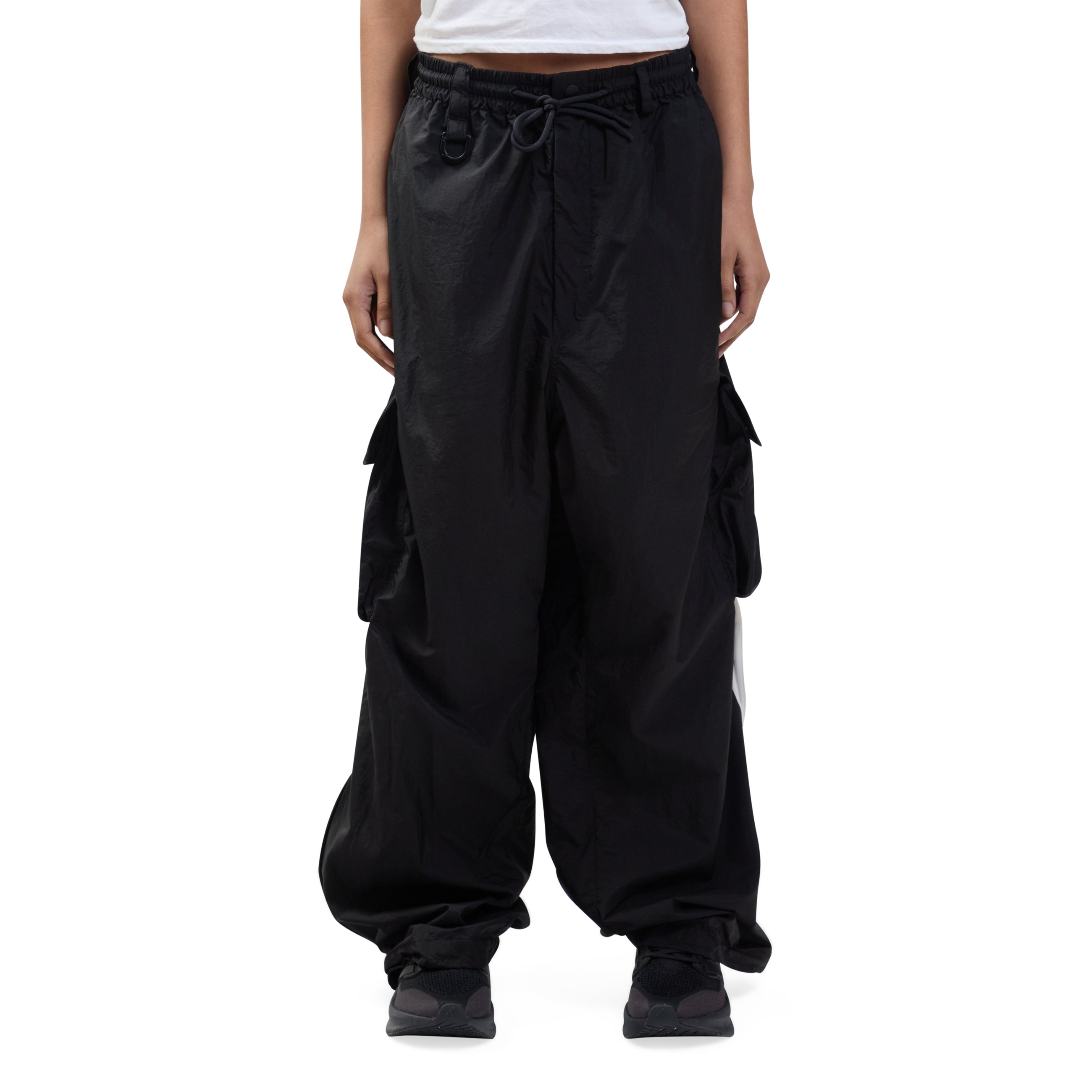 Y-3 Nylon 3 Stripes Cargo Pants Black