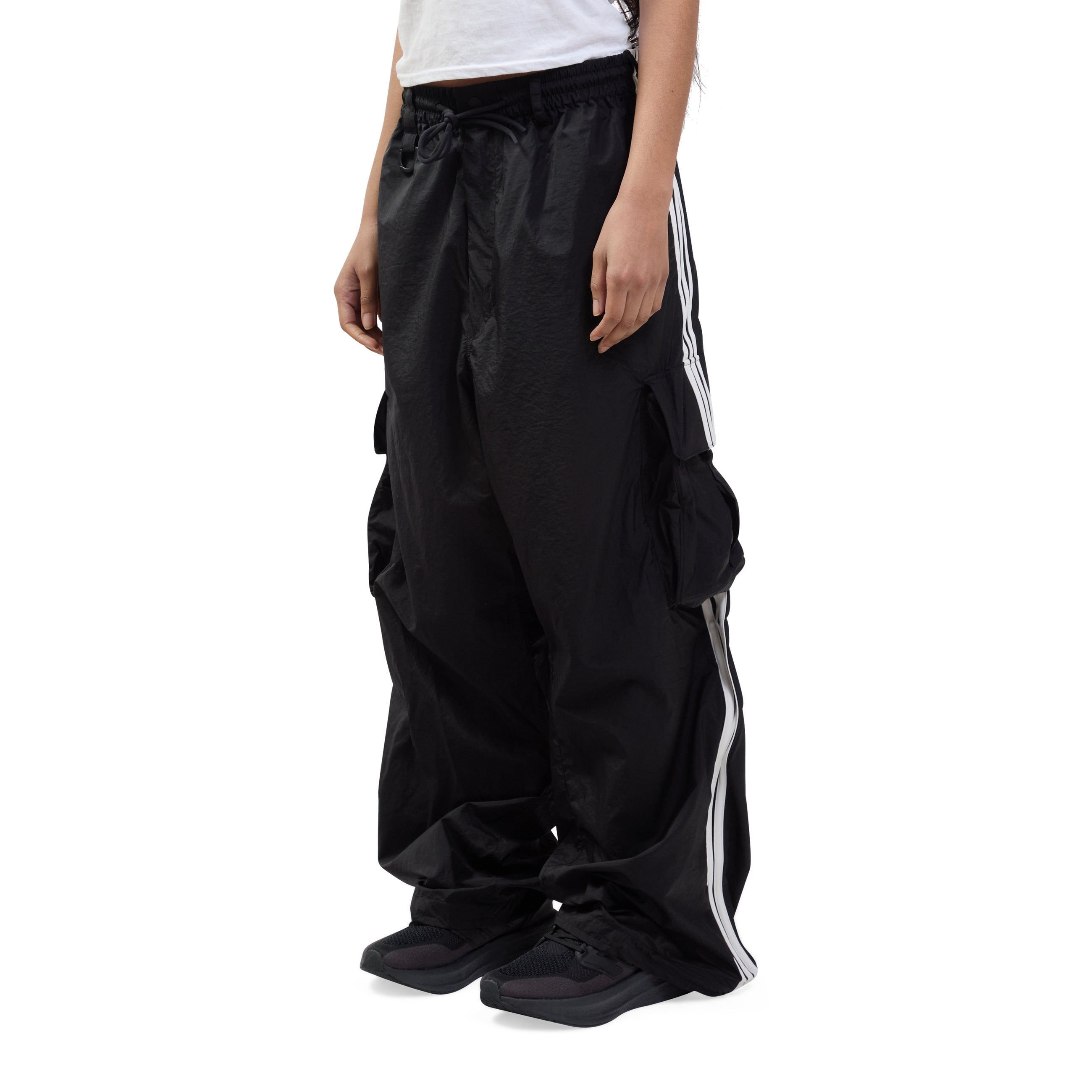 Y-3 Nylon 3 Stripes Cargo Pants Black