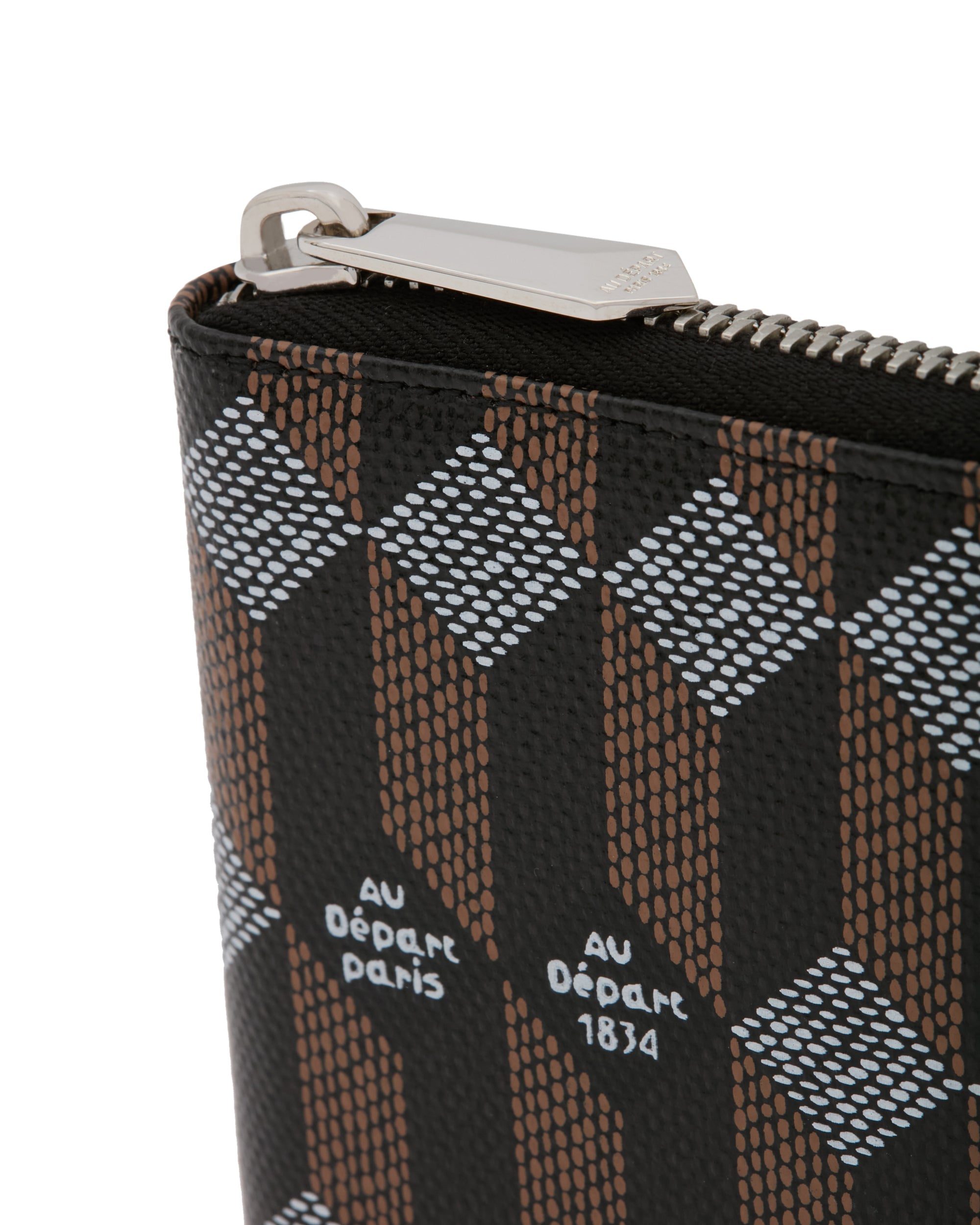 Au Depart Zip Bifold Wallet Noir/Noir