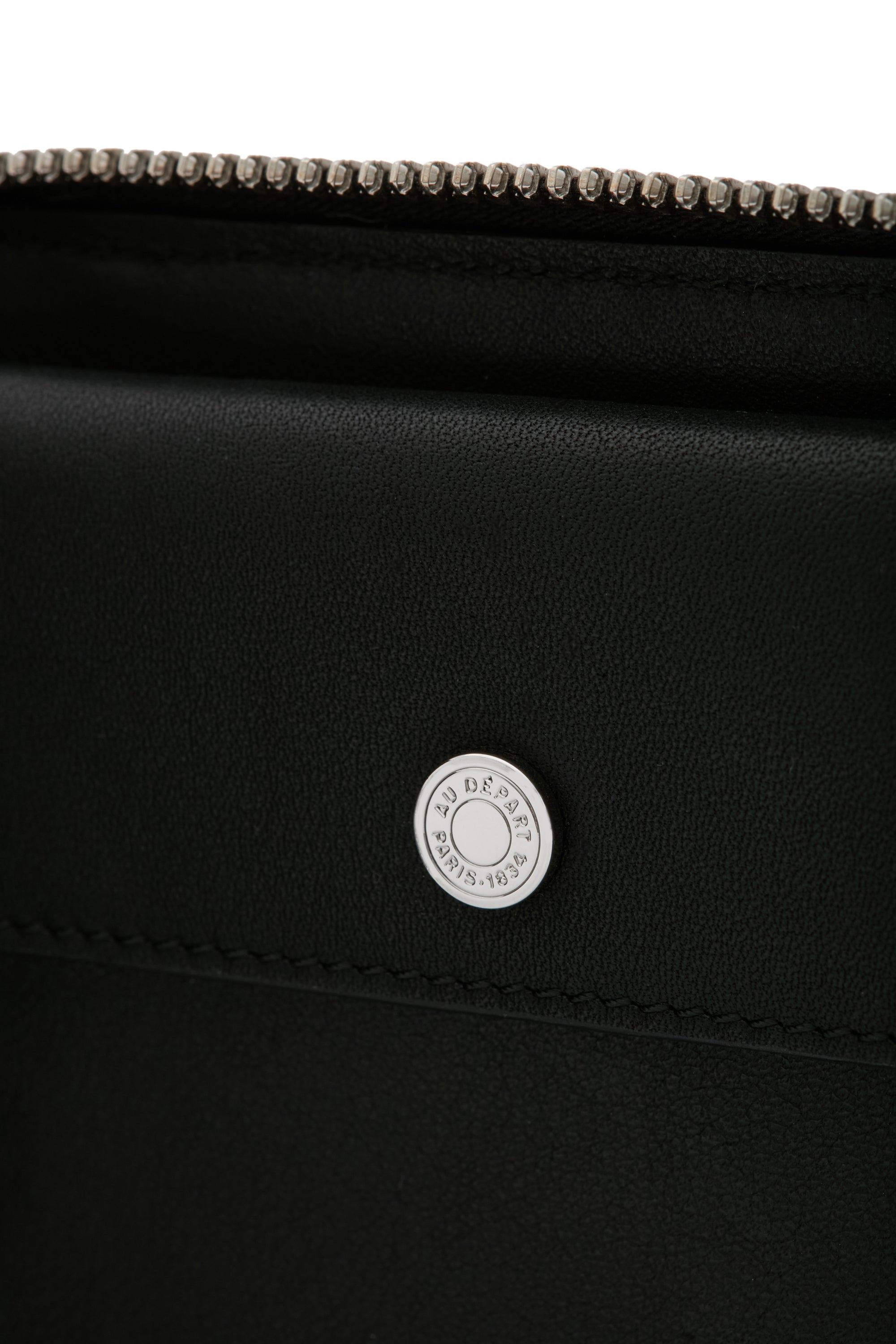 Au Depart Zip Bifold Wallet Noir/Noir