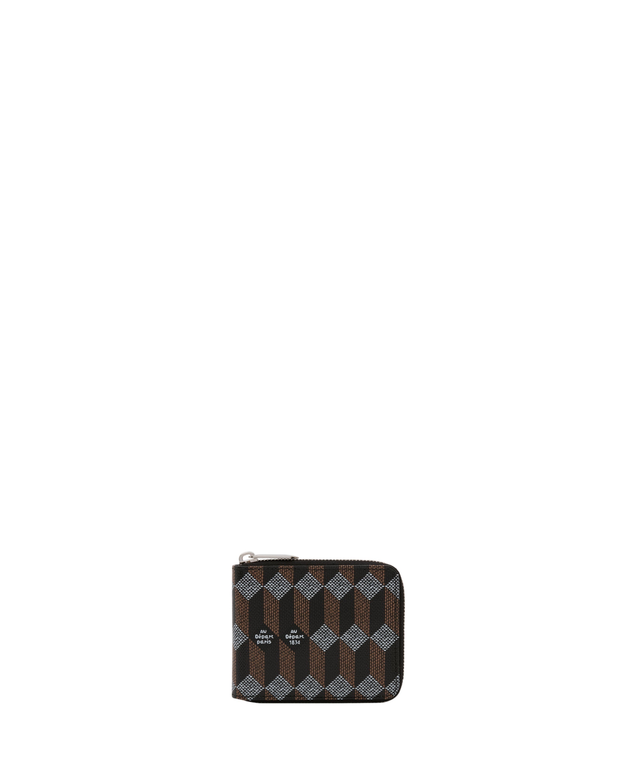 Au Depart Zip Bifold Wallet Noir/Noir