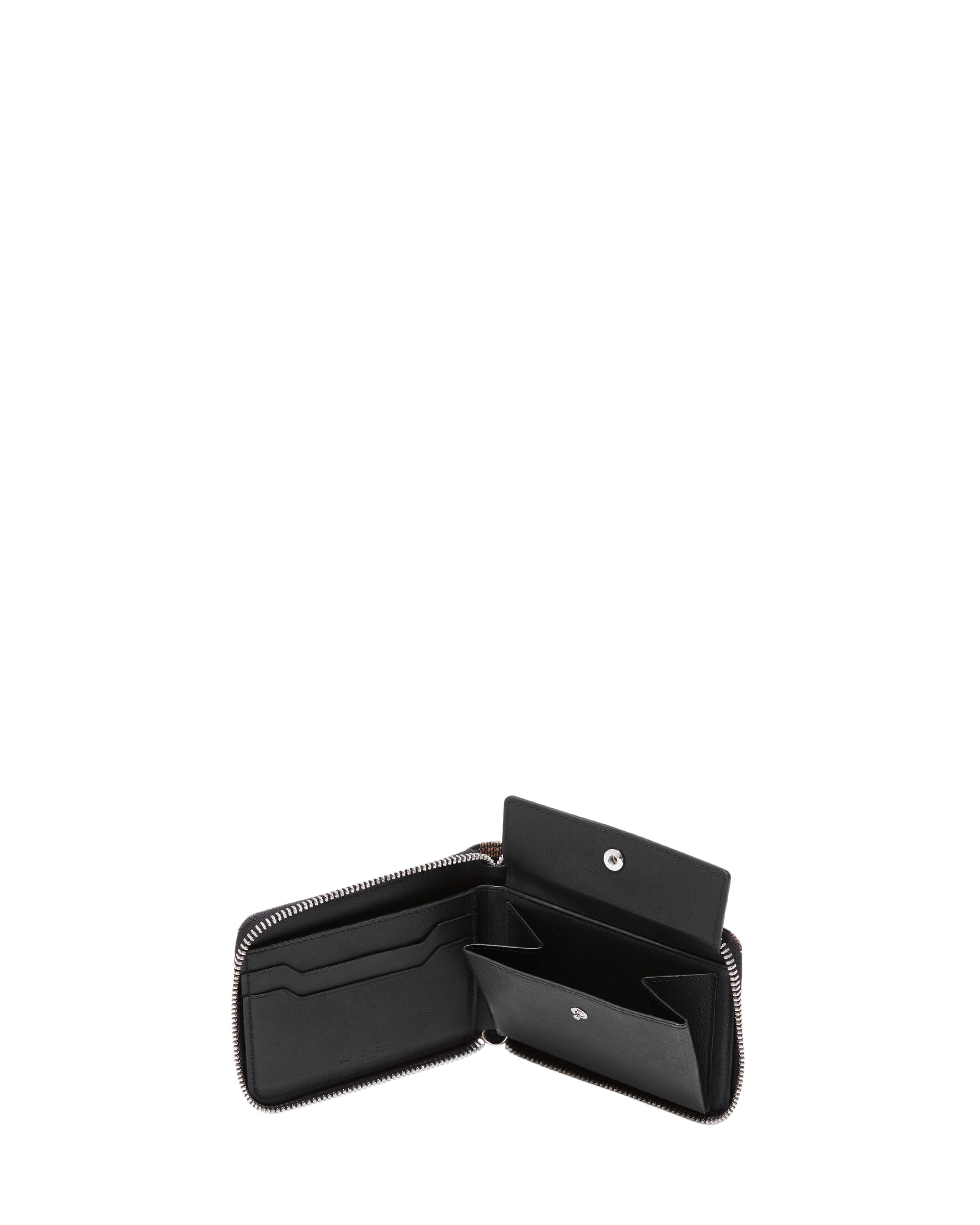Au Depart Zip Bifold Wallet Noir/Noir