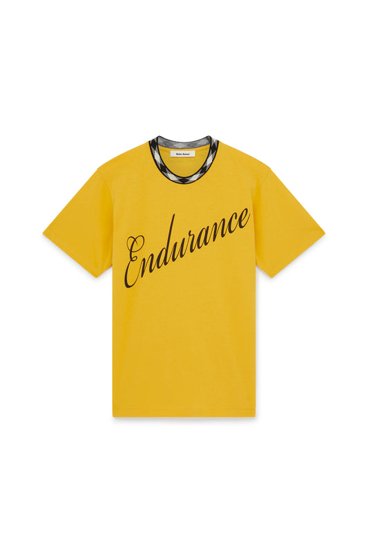 WALES BONNER TURMERIC ENDURANCE T-SHIRT YELLOW