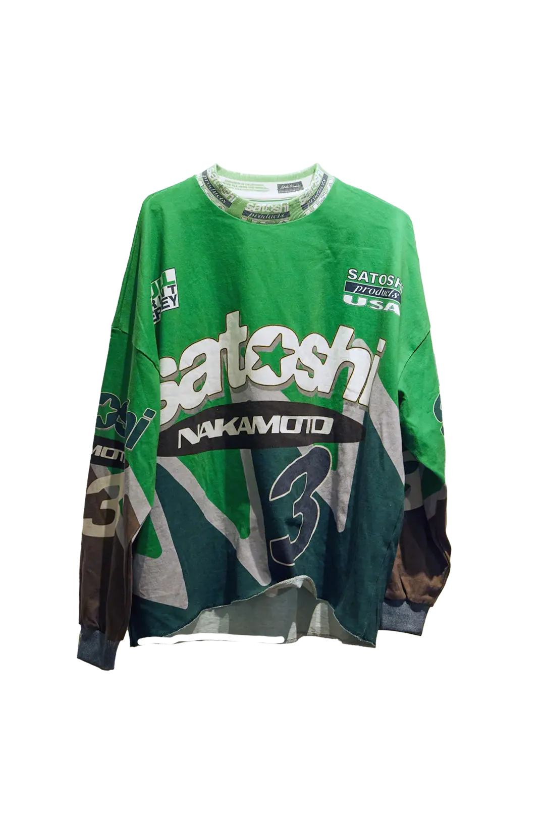 Satoshi Nakamoto Speedway Longsleeve Green