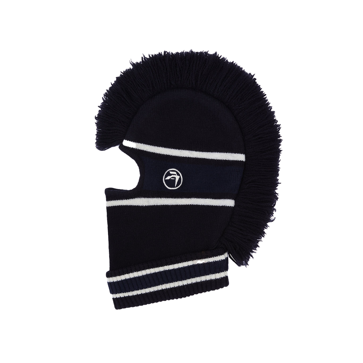 AMBUSH Fringe Knit Balaclava White