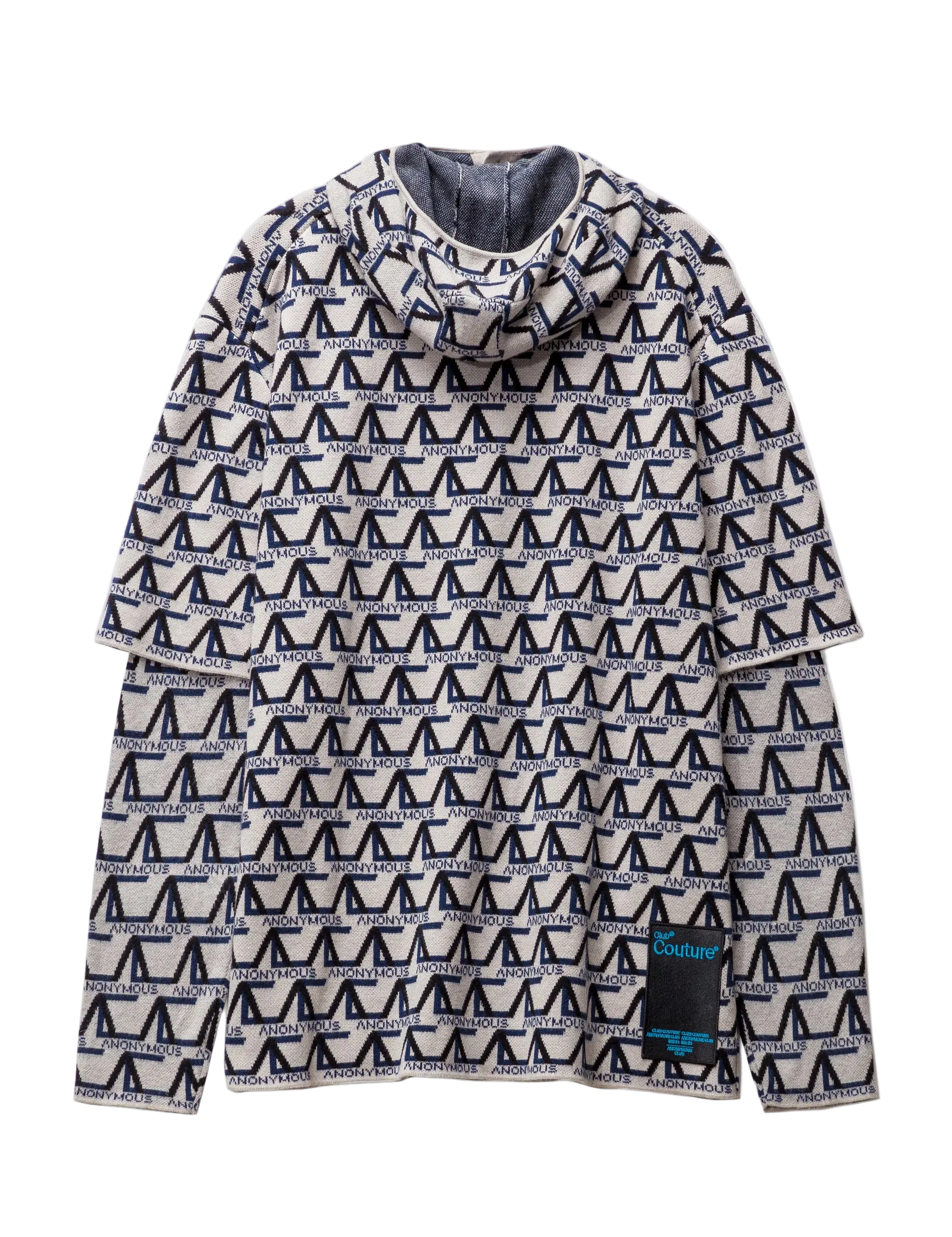 ANONYMOUS CLUB Knit Skully Polo Gray