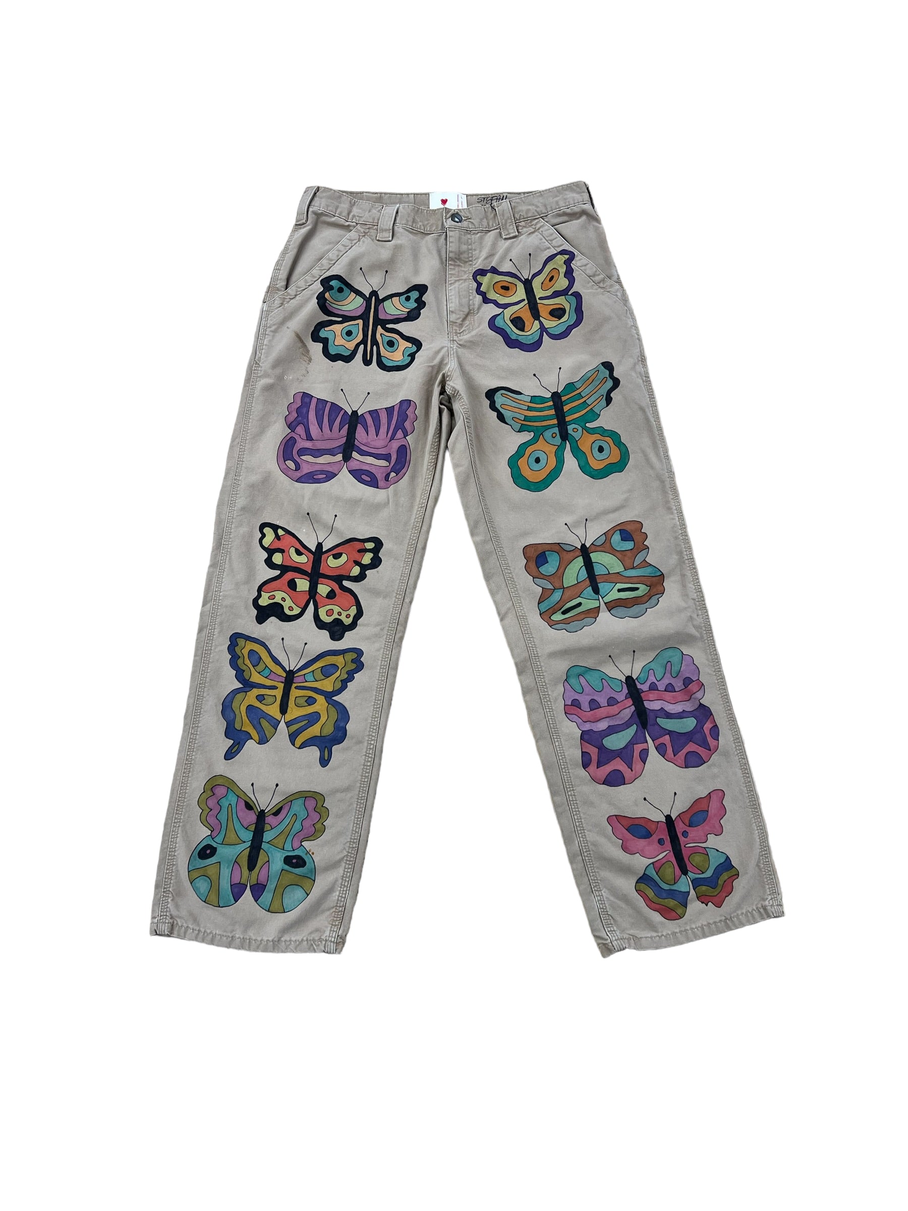 Emotionally Unavailable Butterfly Jeans Multi-Color 755