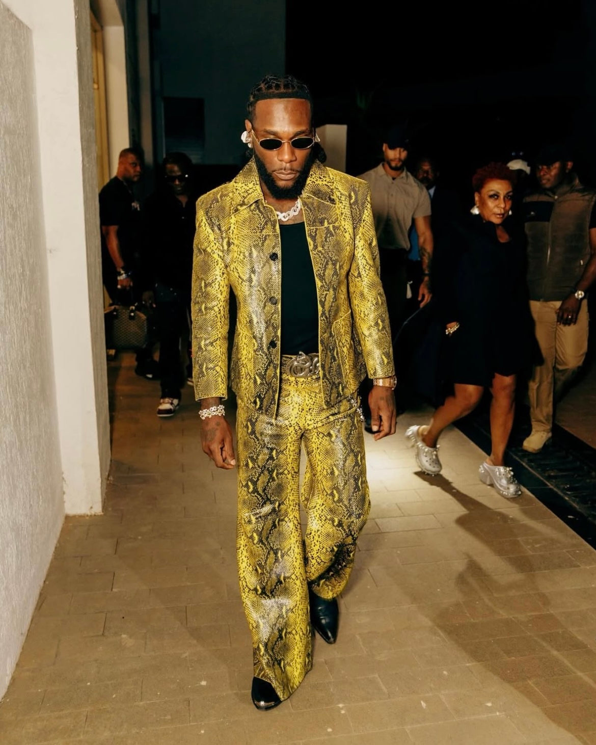 A person wearing incredibly styled clothes from ESSX NYC