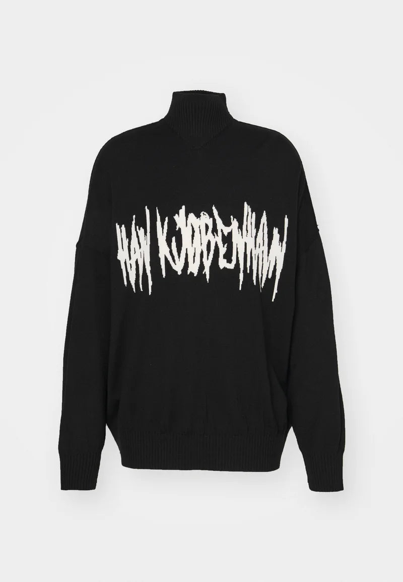 Han Kjobenhavn Oversized Intarsia Knit Sweater Black